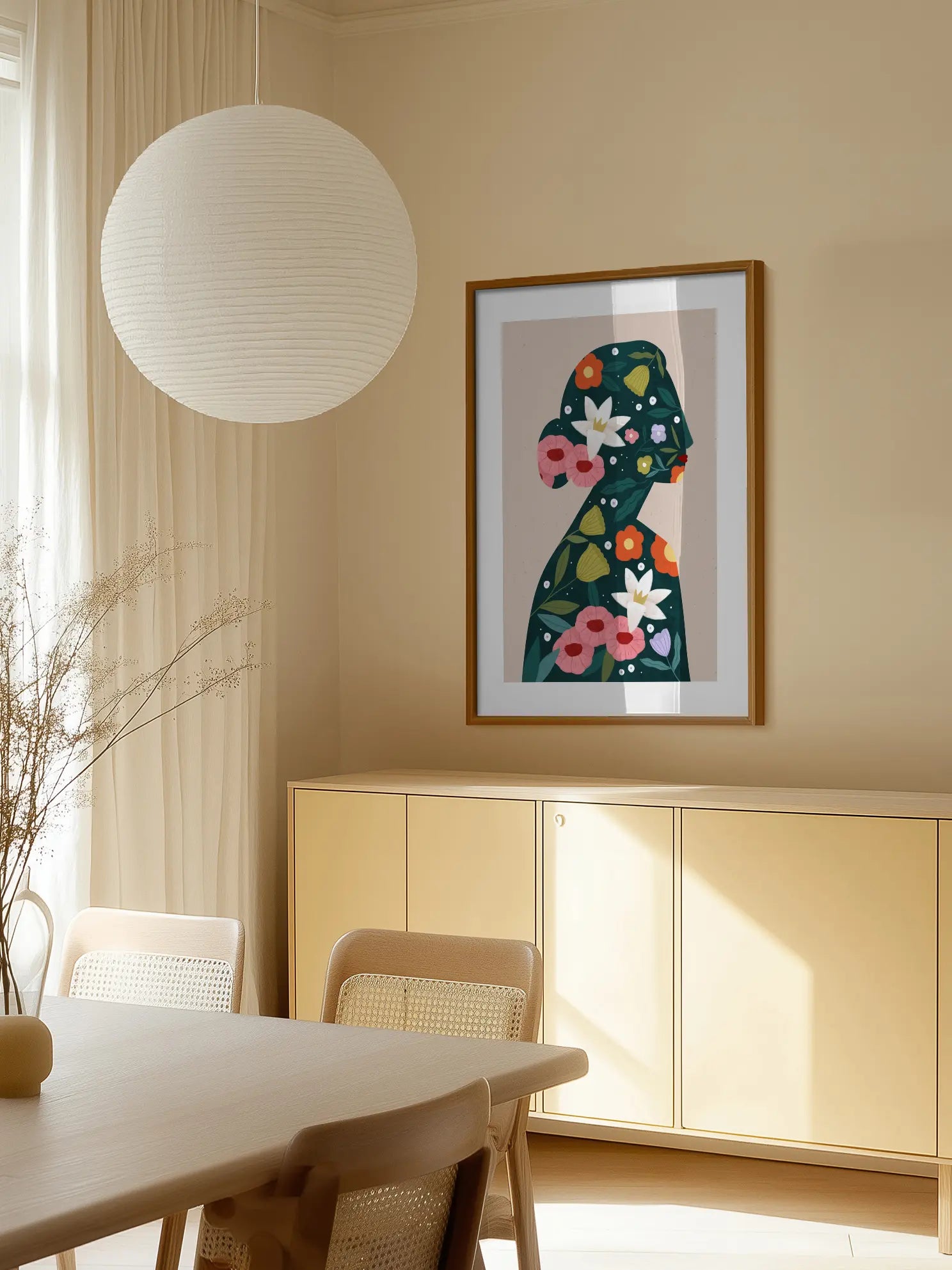 Filled With Flowers Poster
