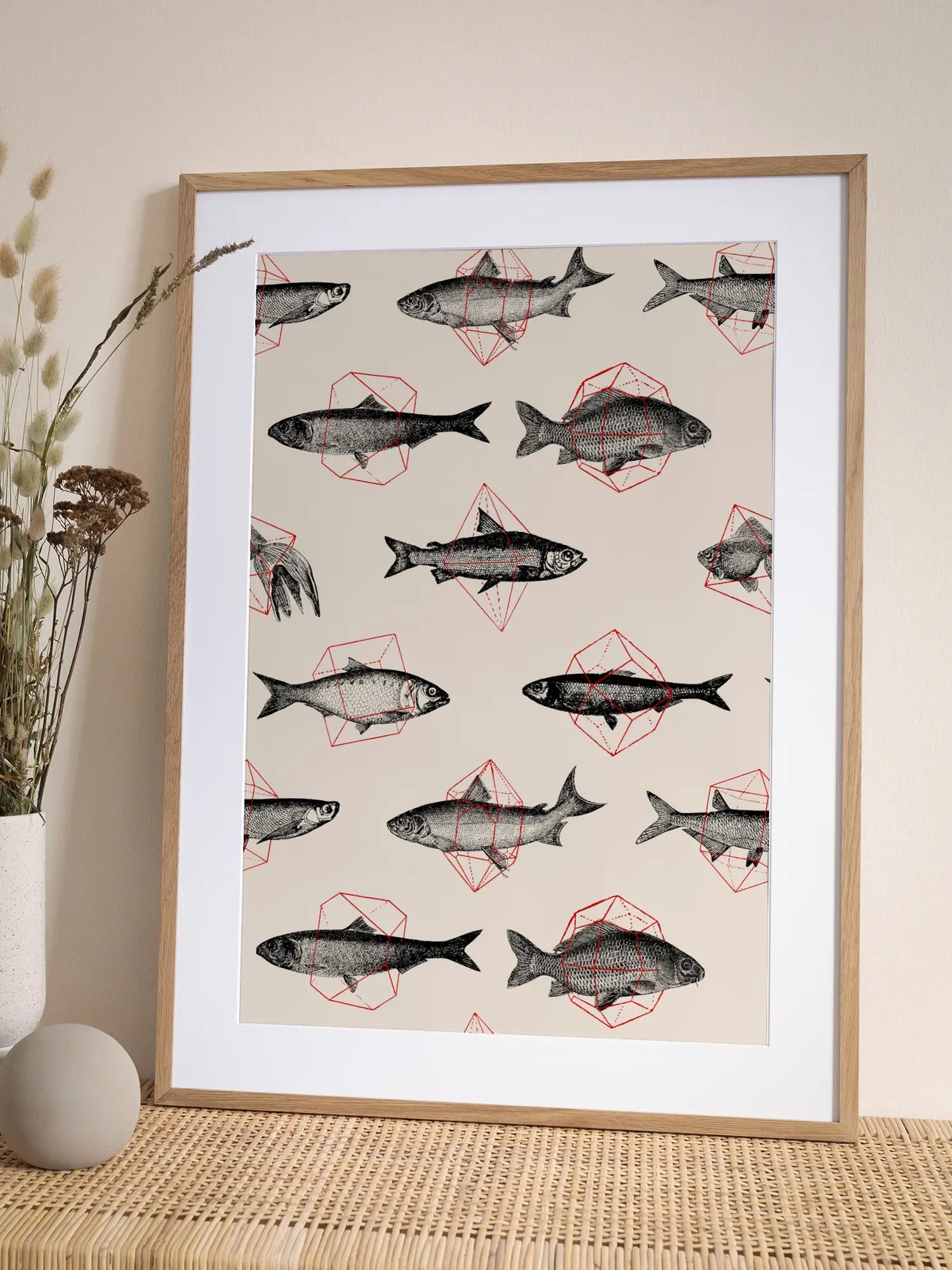 Fish Pattern Poster