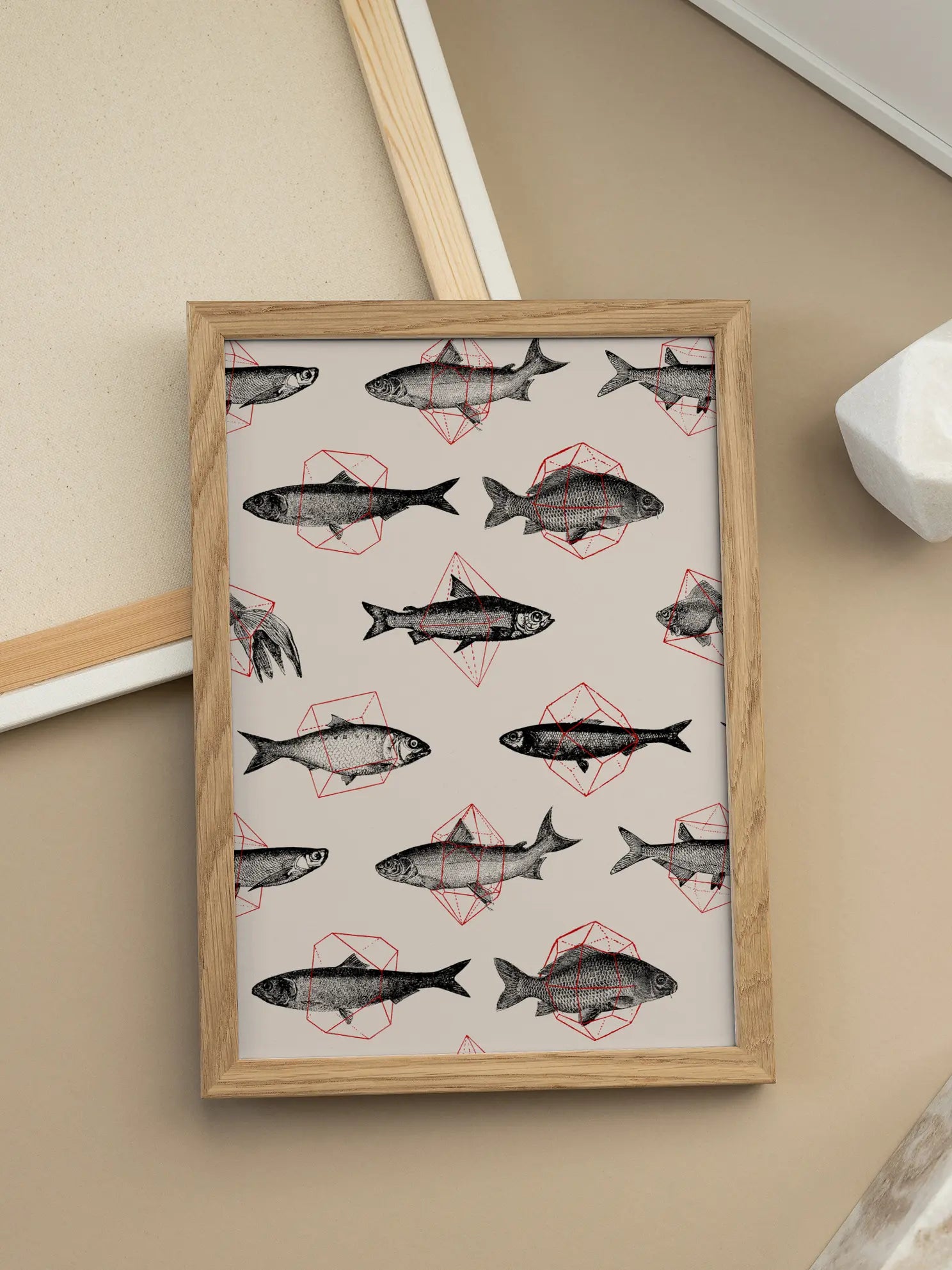 Fish Pattern Poster