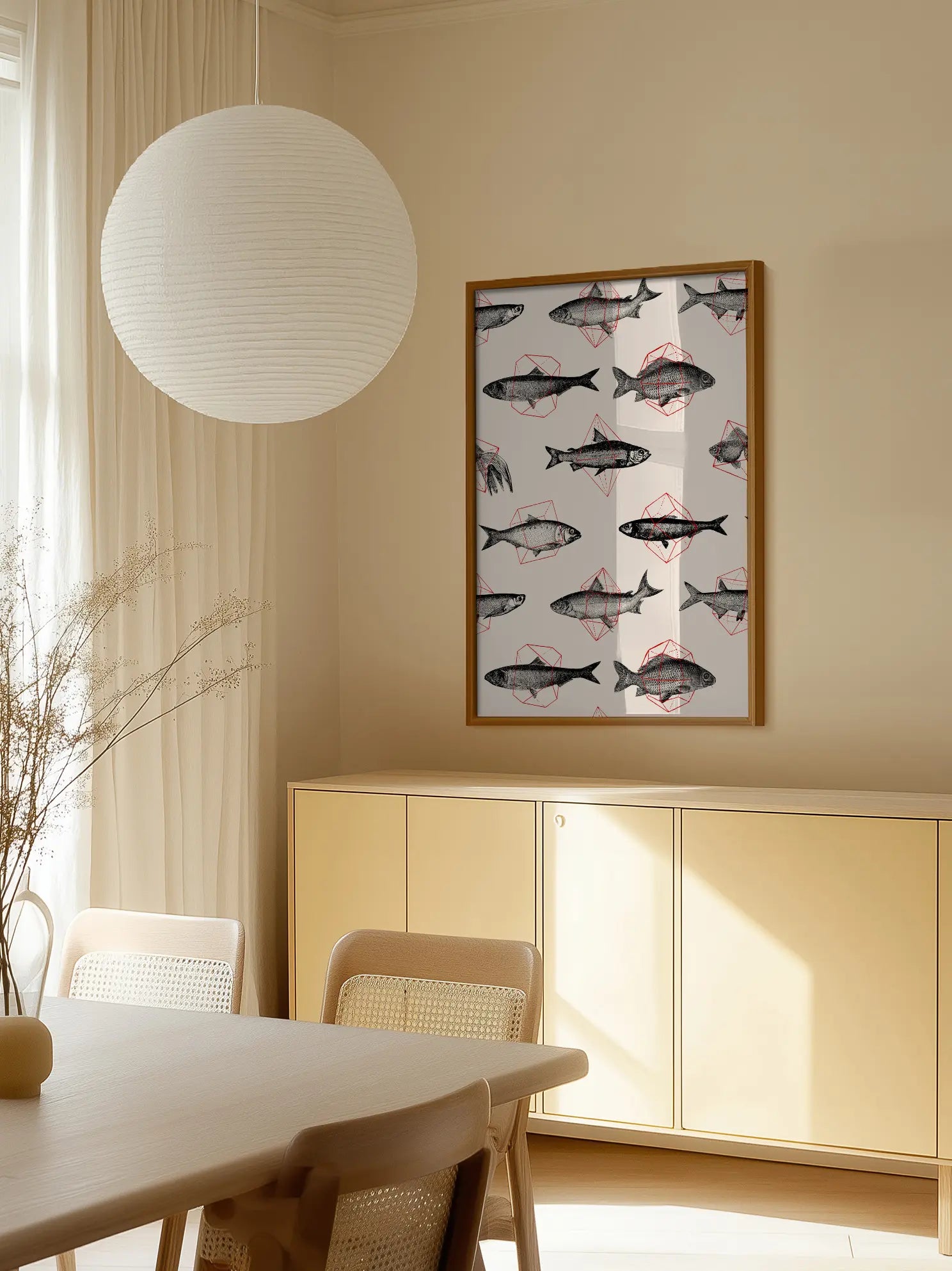 Fish Pattern Poster