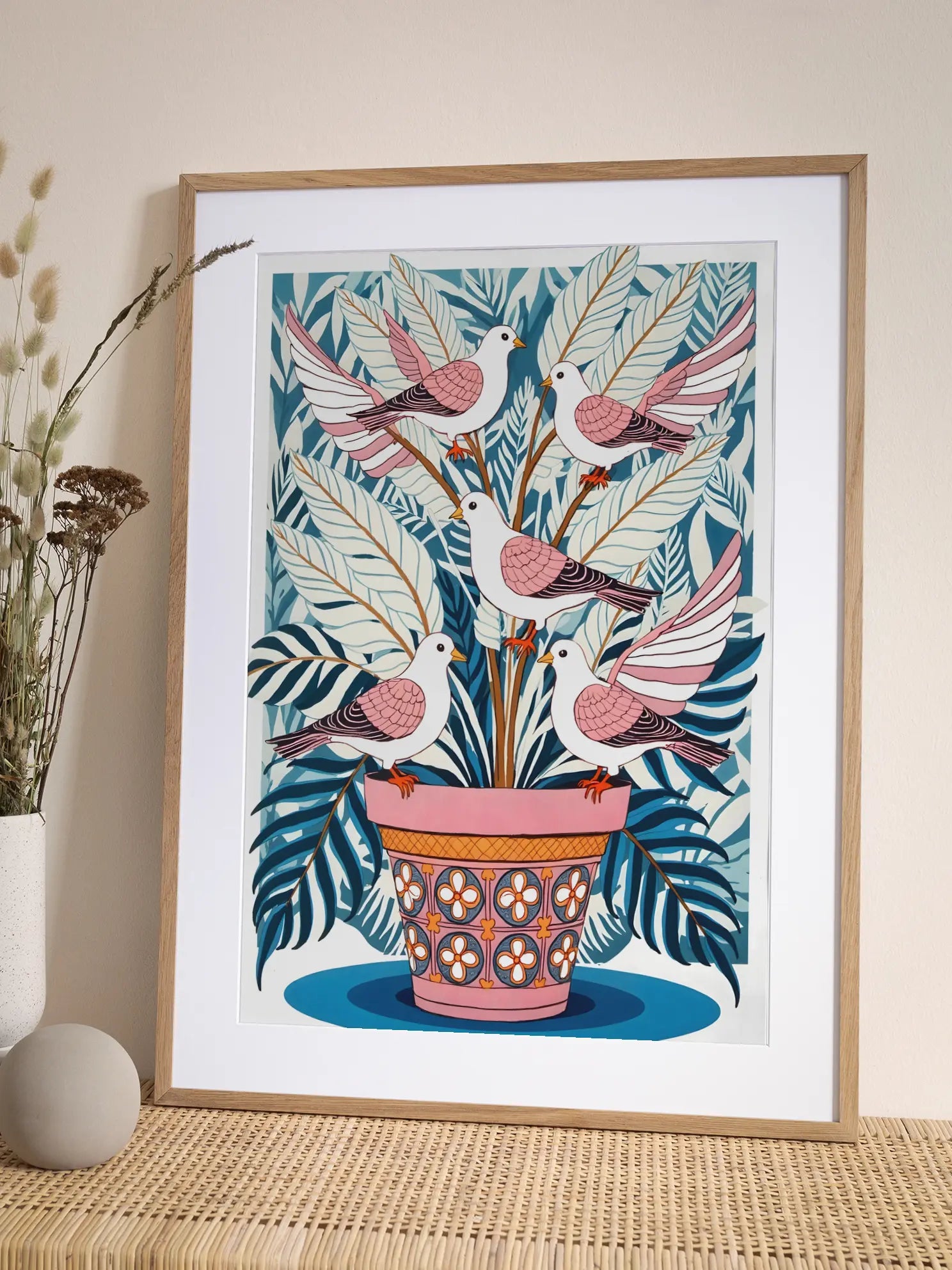 Five Birds Poster