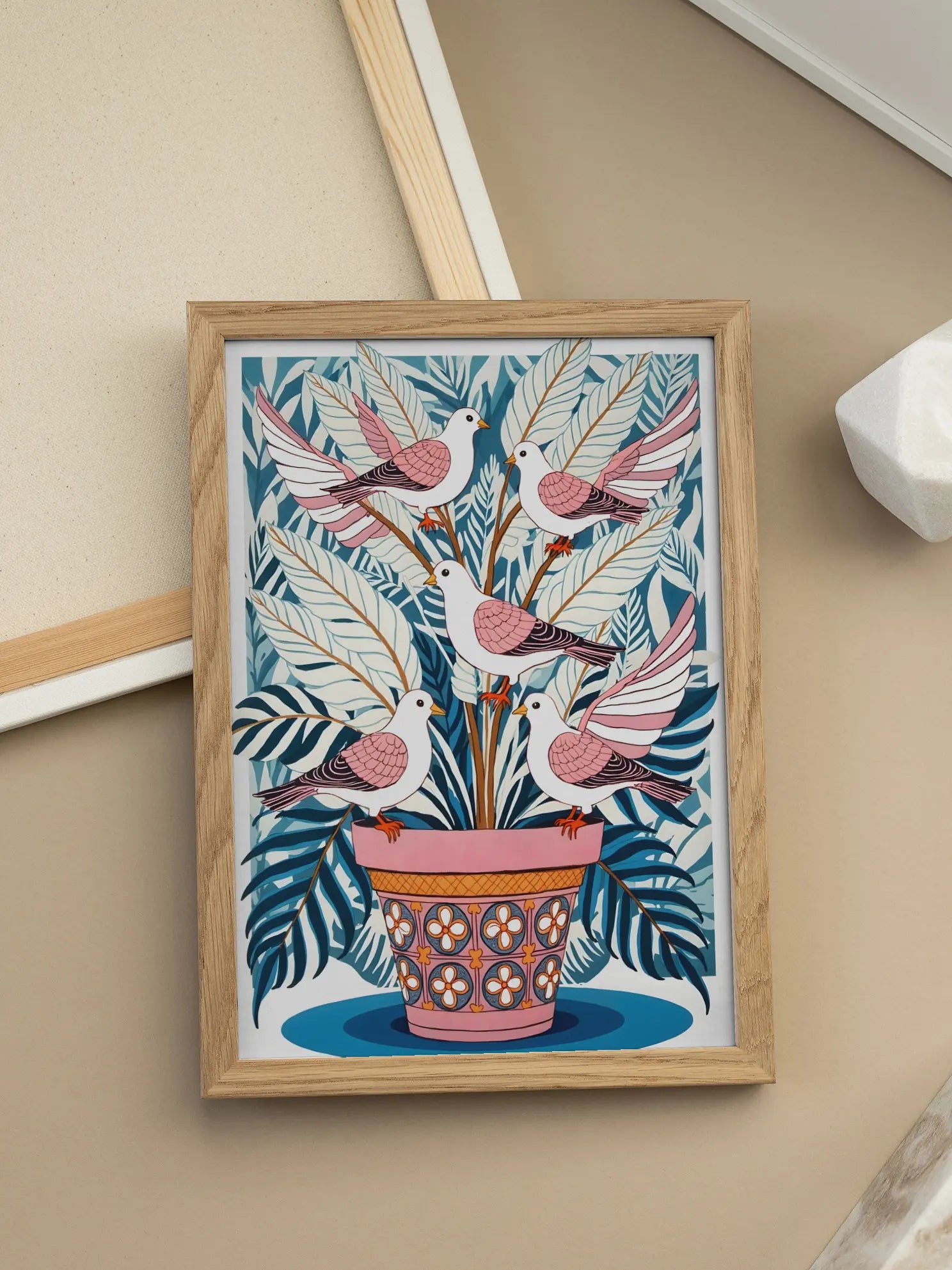 Five Birds Poster