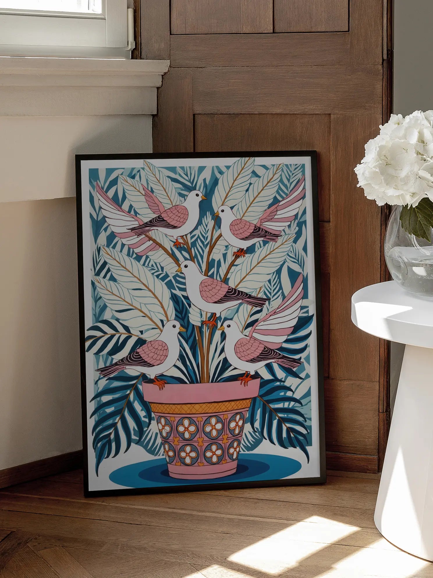 Five Birds Poster