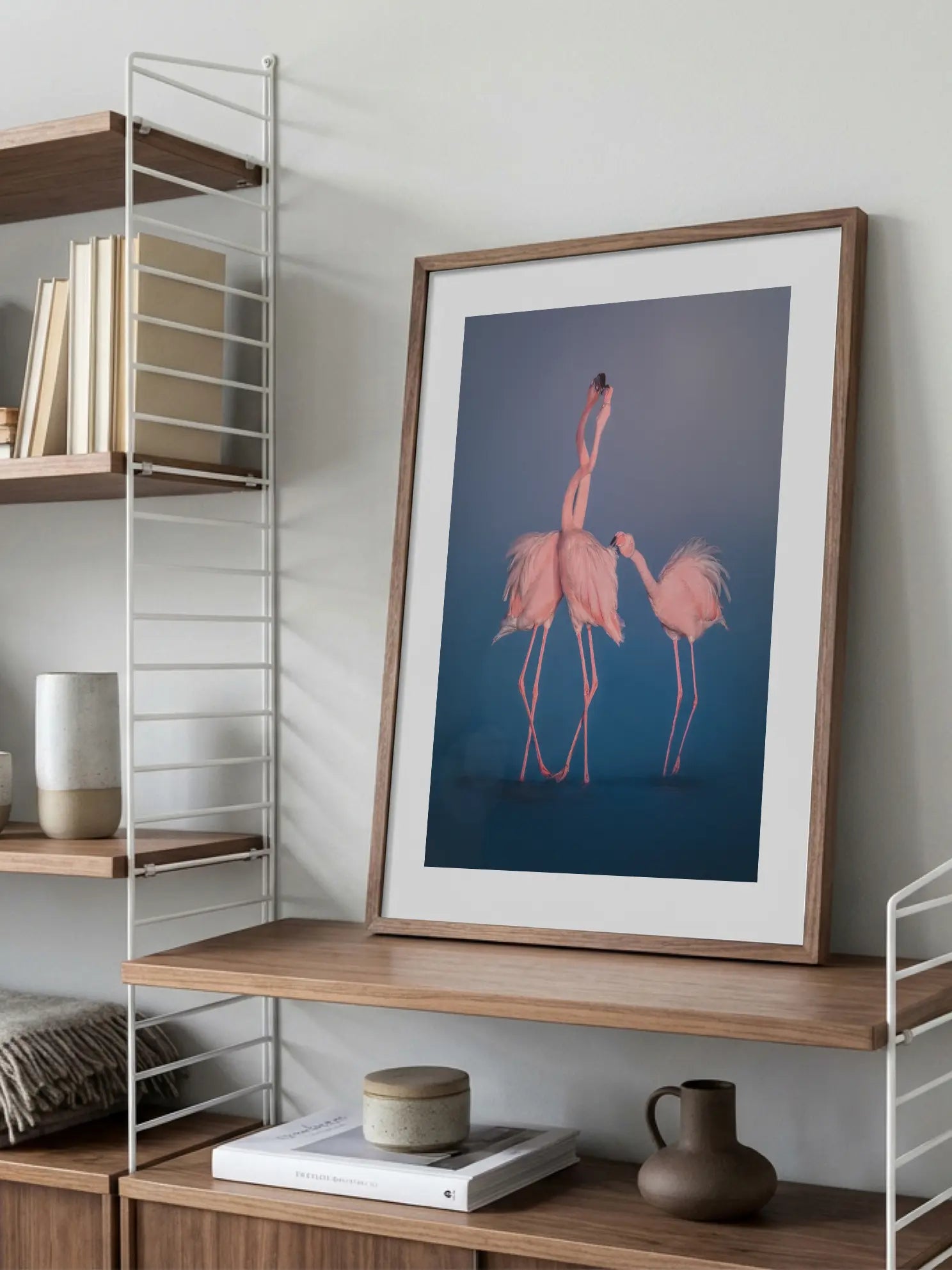Flamingo Family Poster