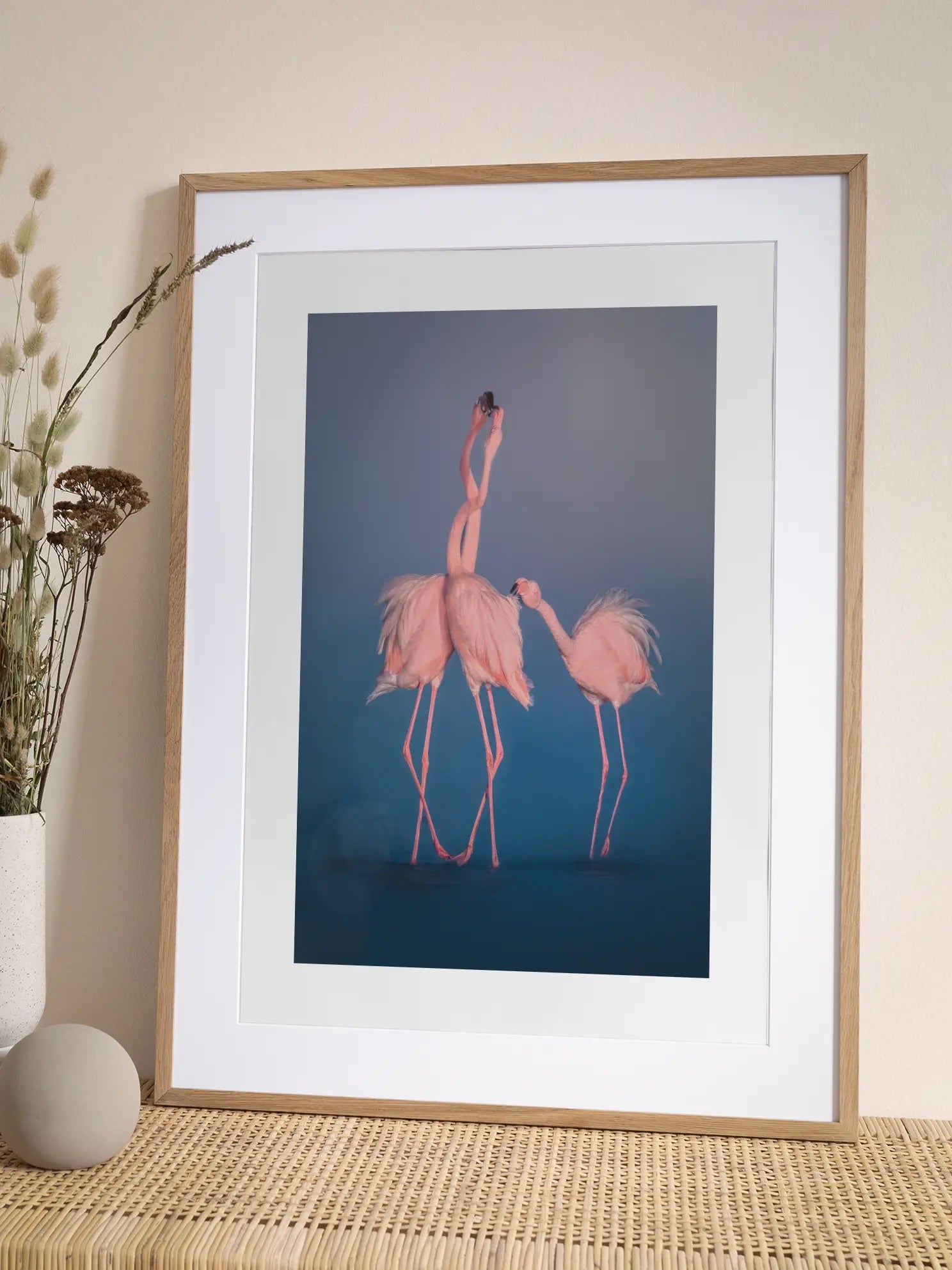 Flamingo Family Poster