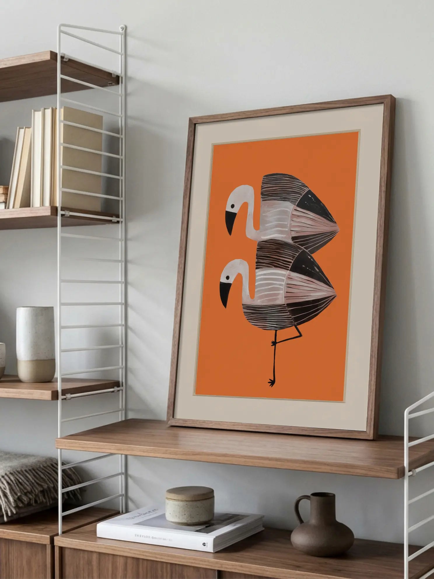 Flamingo Pair Poster
