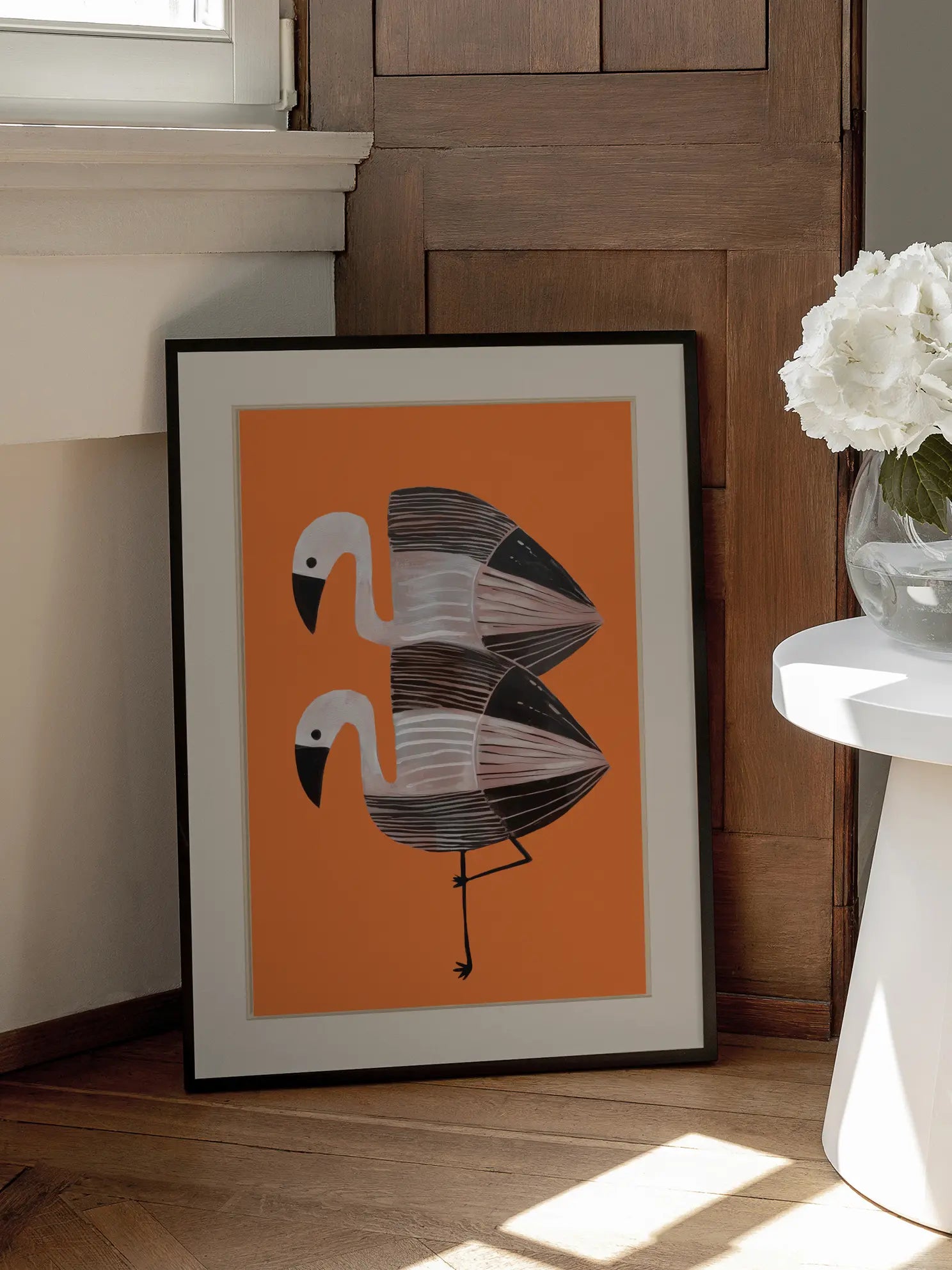 Flamingo Pair Poster