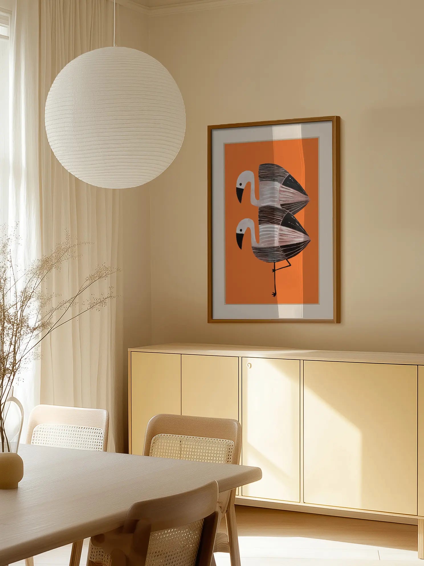 Flamingo Pair Poster