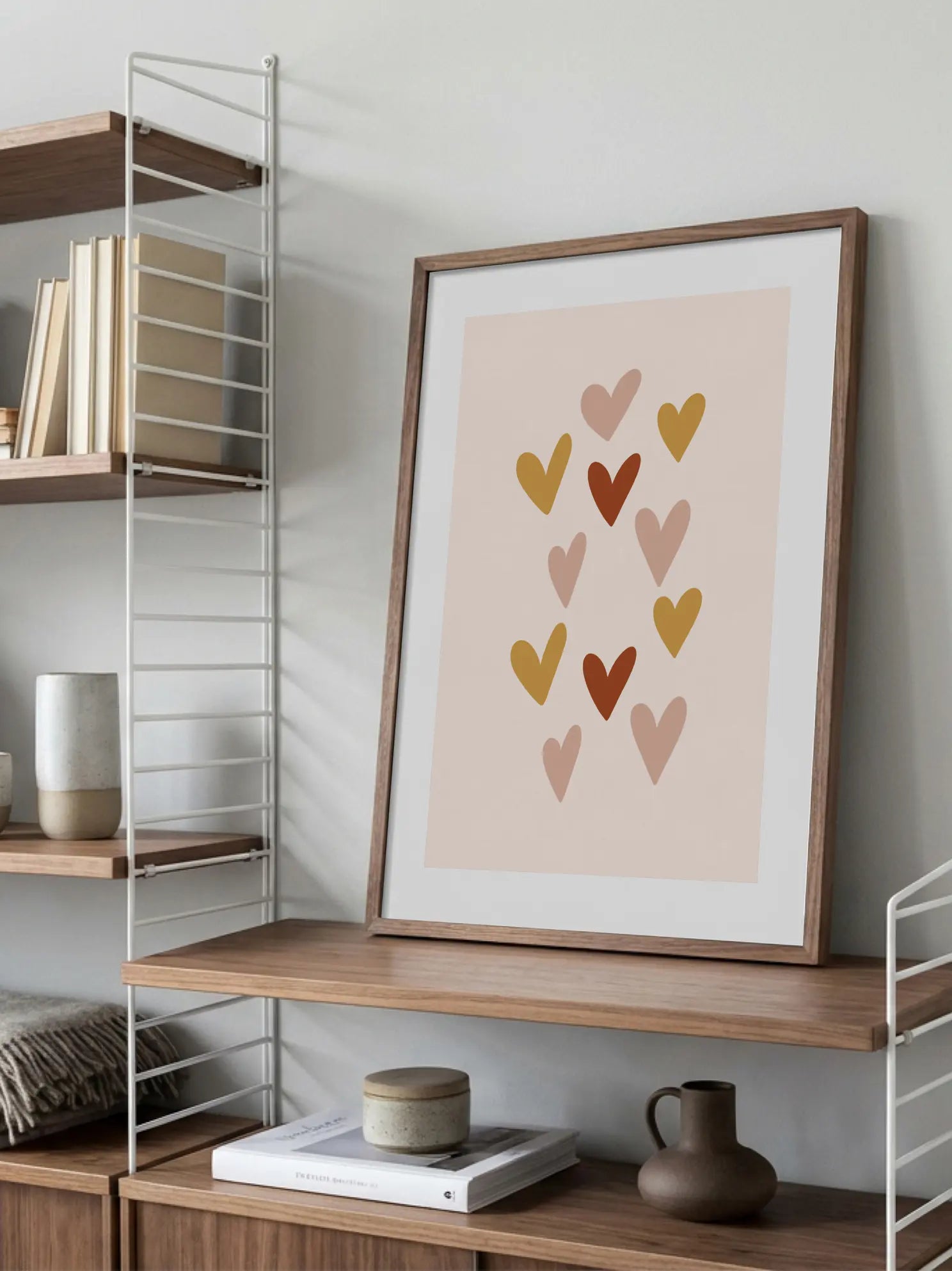 Floating Hearts Poster