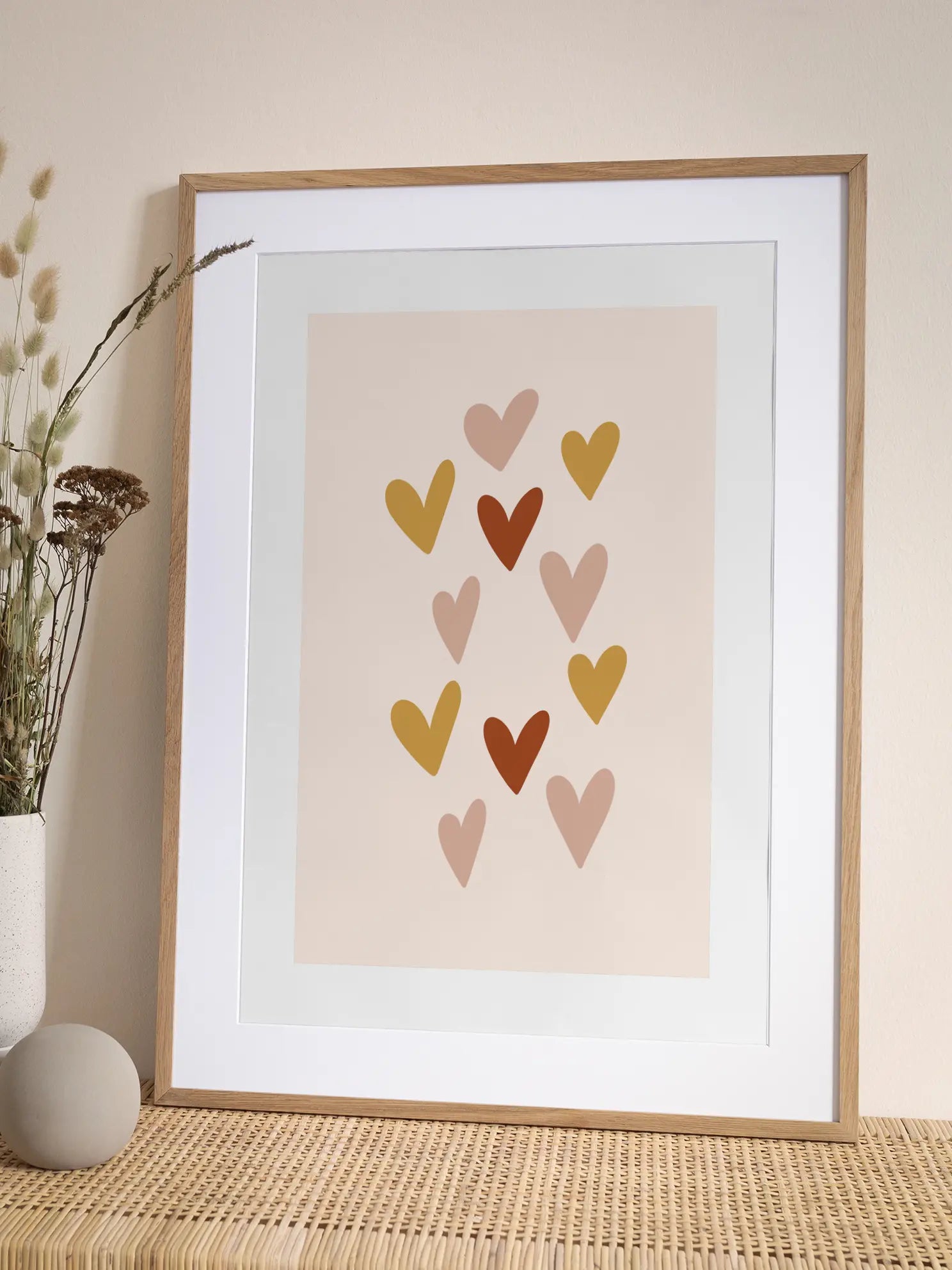 Floating Hearts Poster