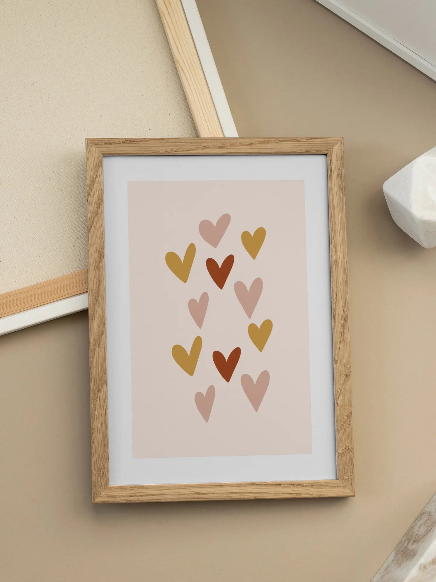 Floating Hearts Poster