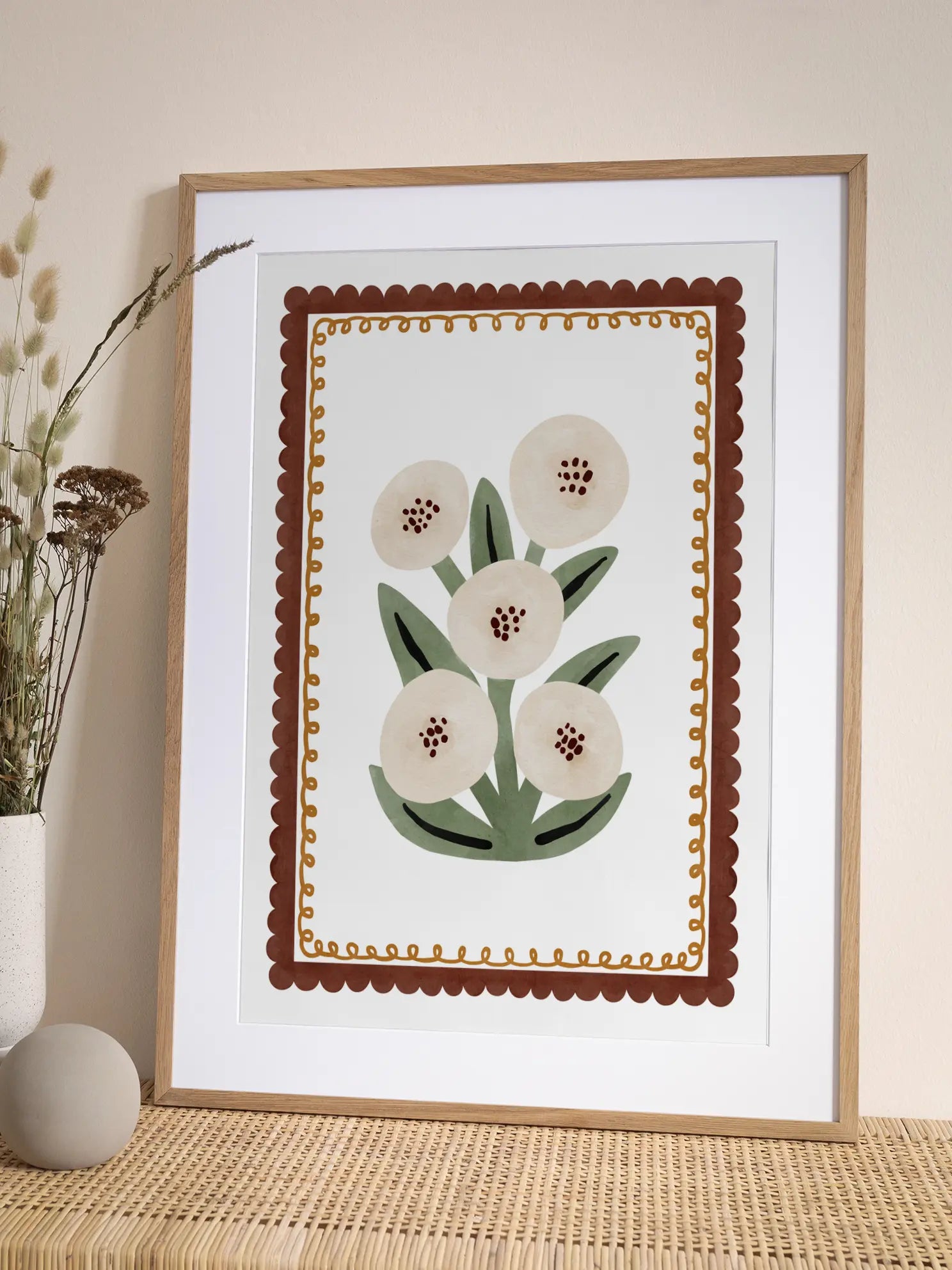 Floral Ceramic Poster