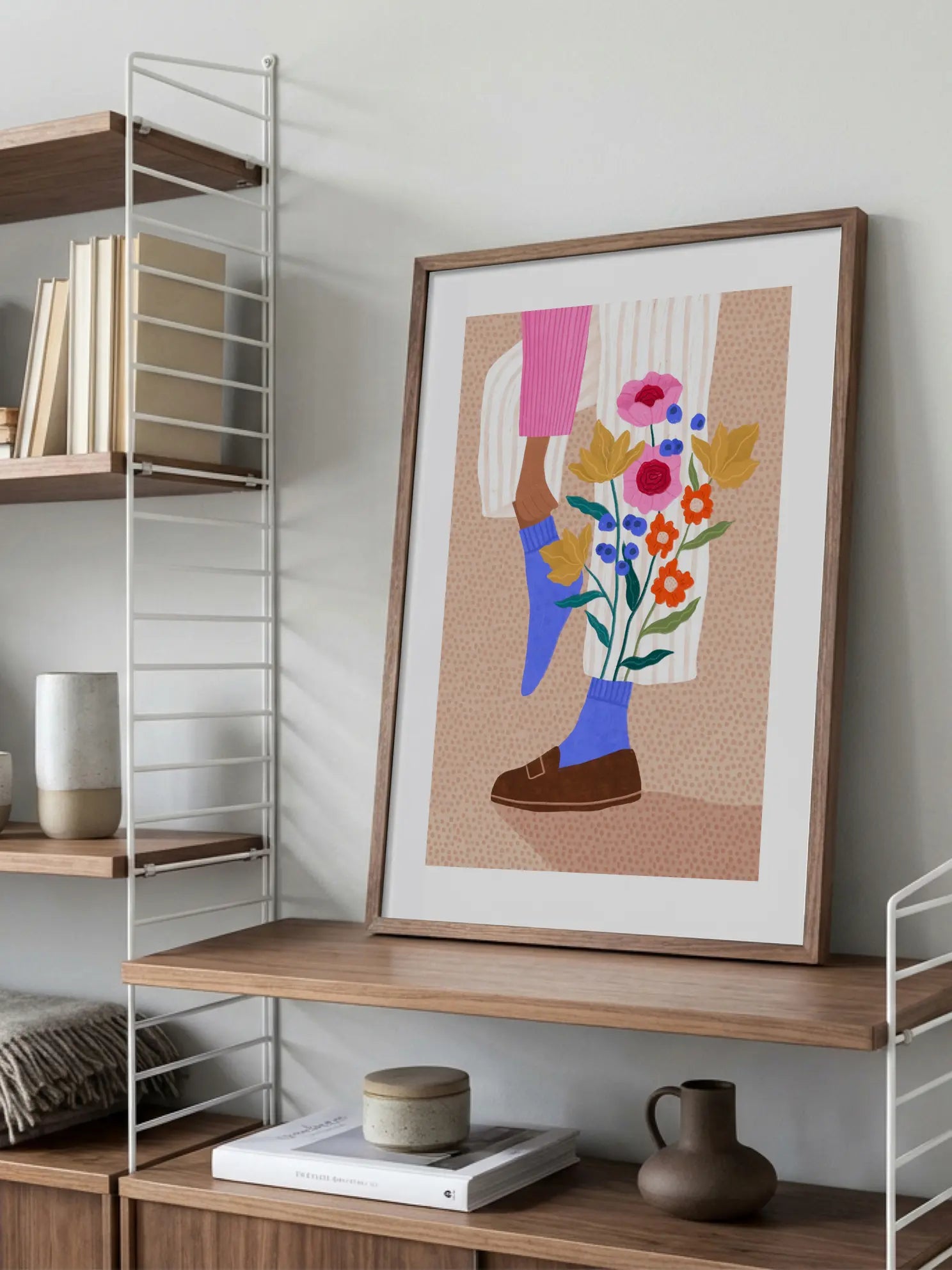 Floral Legs Poster