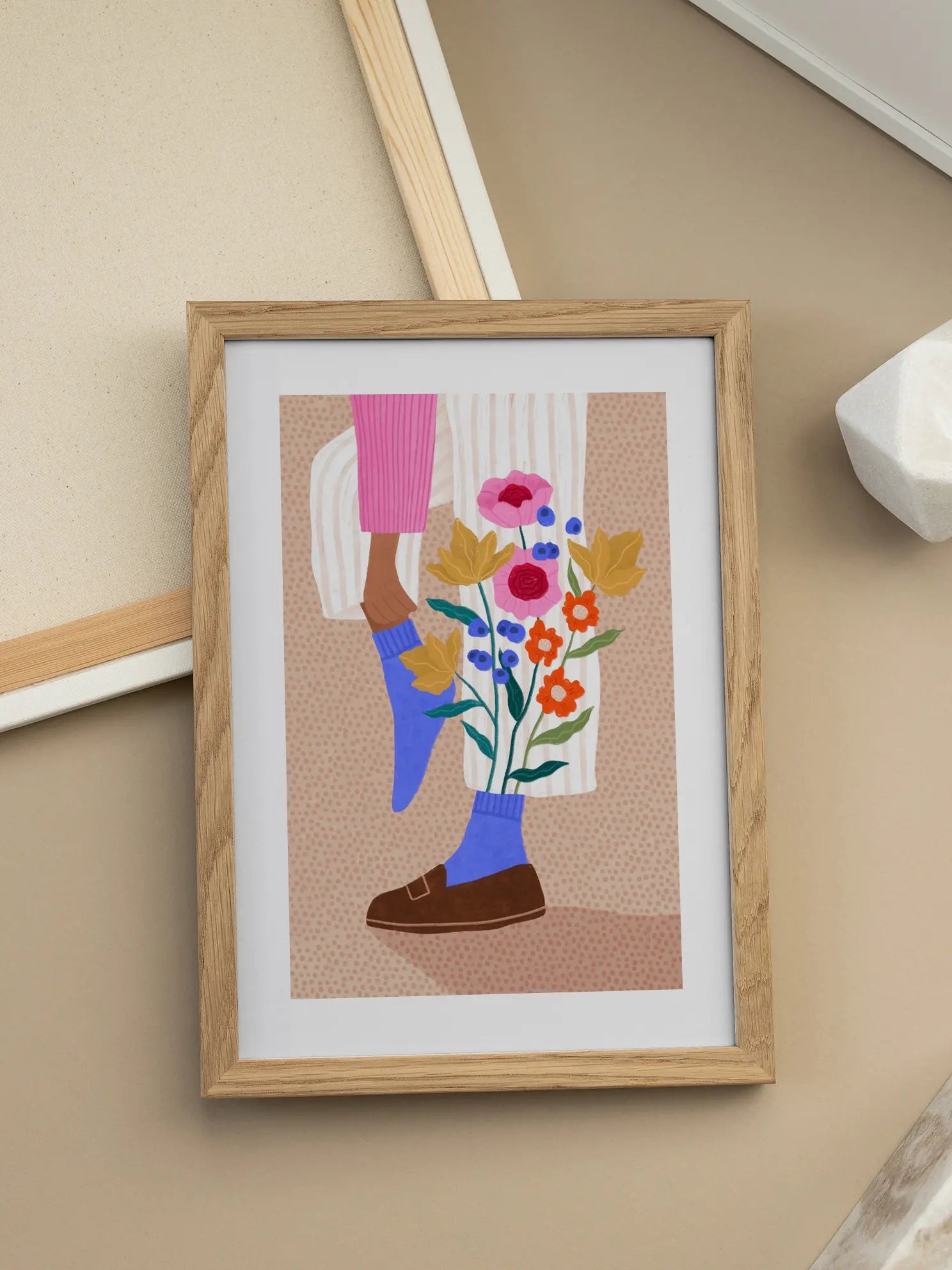 Floral Legs Poster