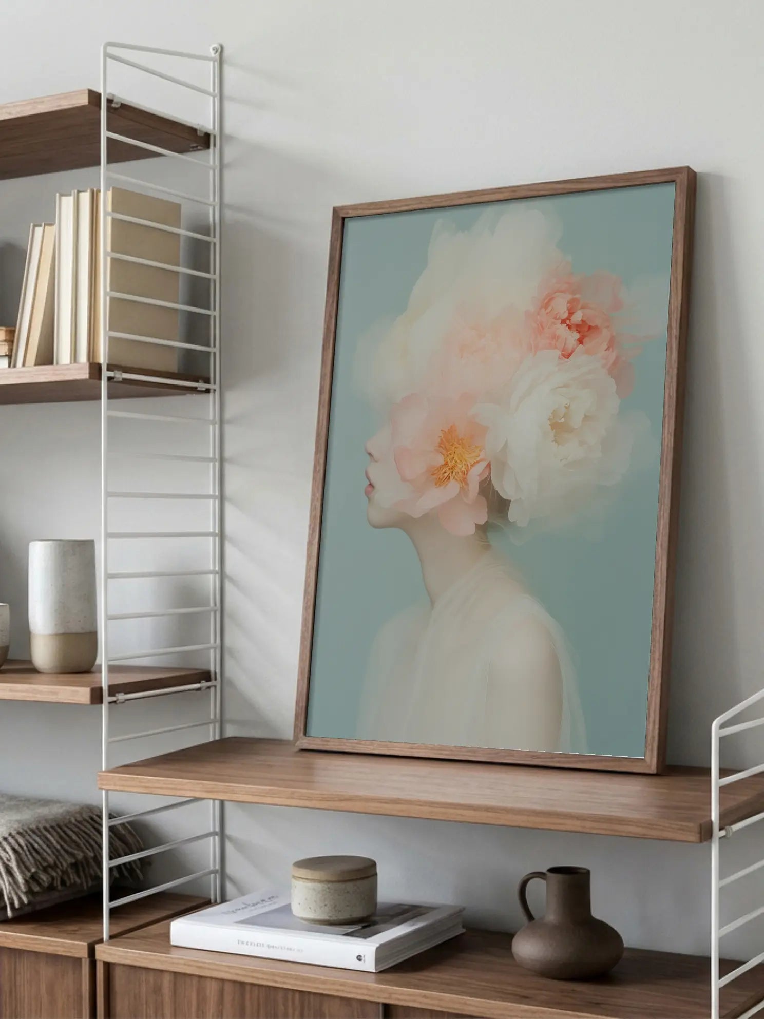 Floral Portrait Poster