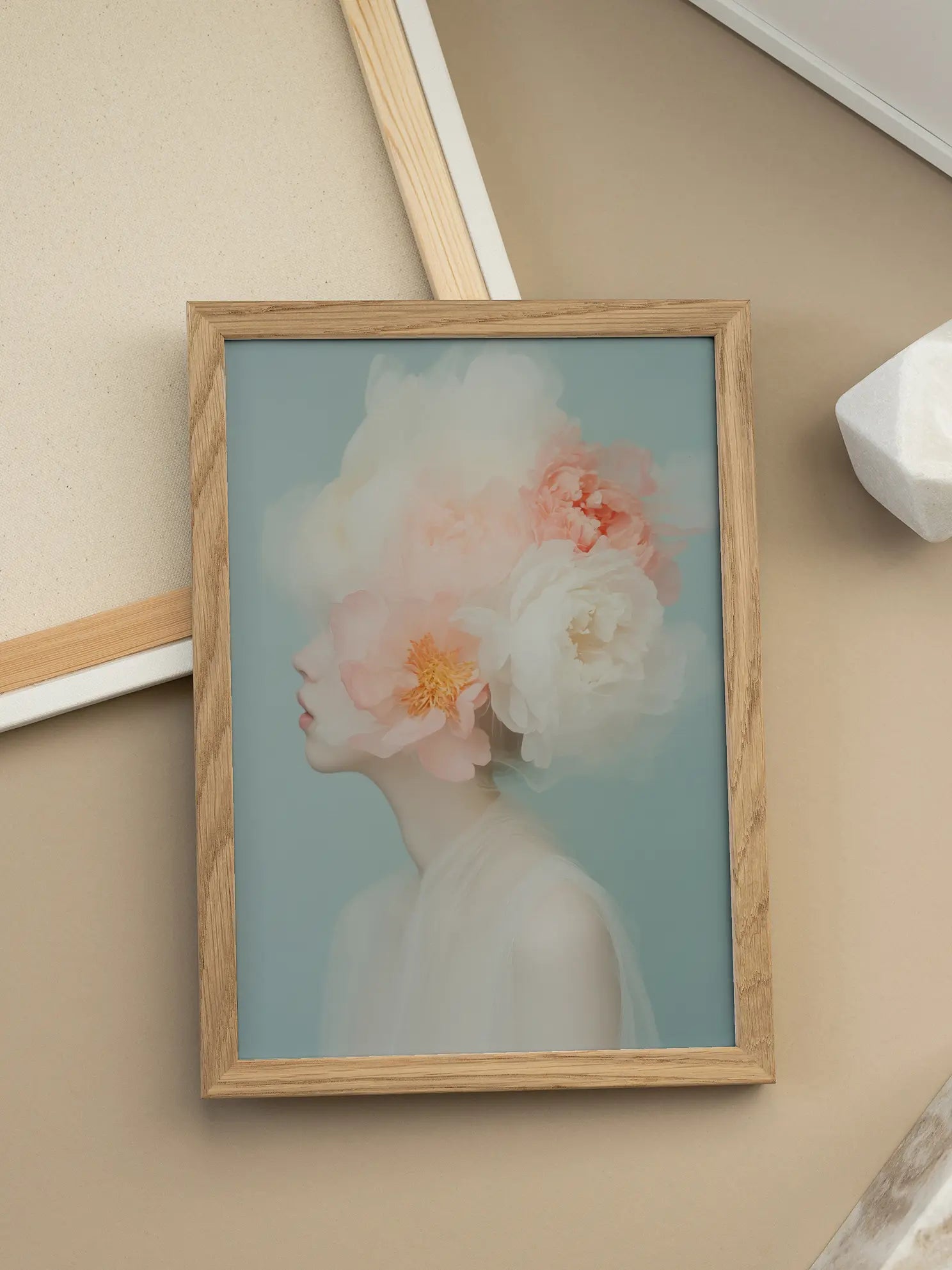 Floral Portrait Poster