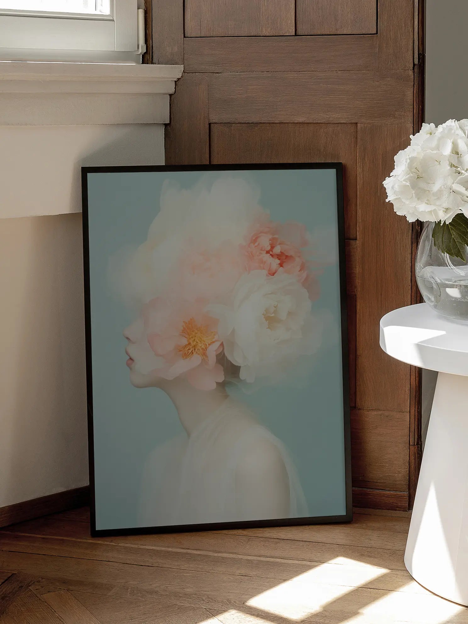Floral Portrait Poster