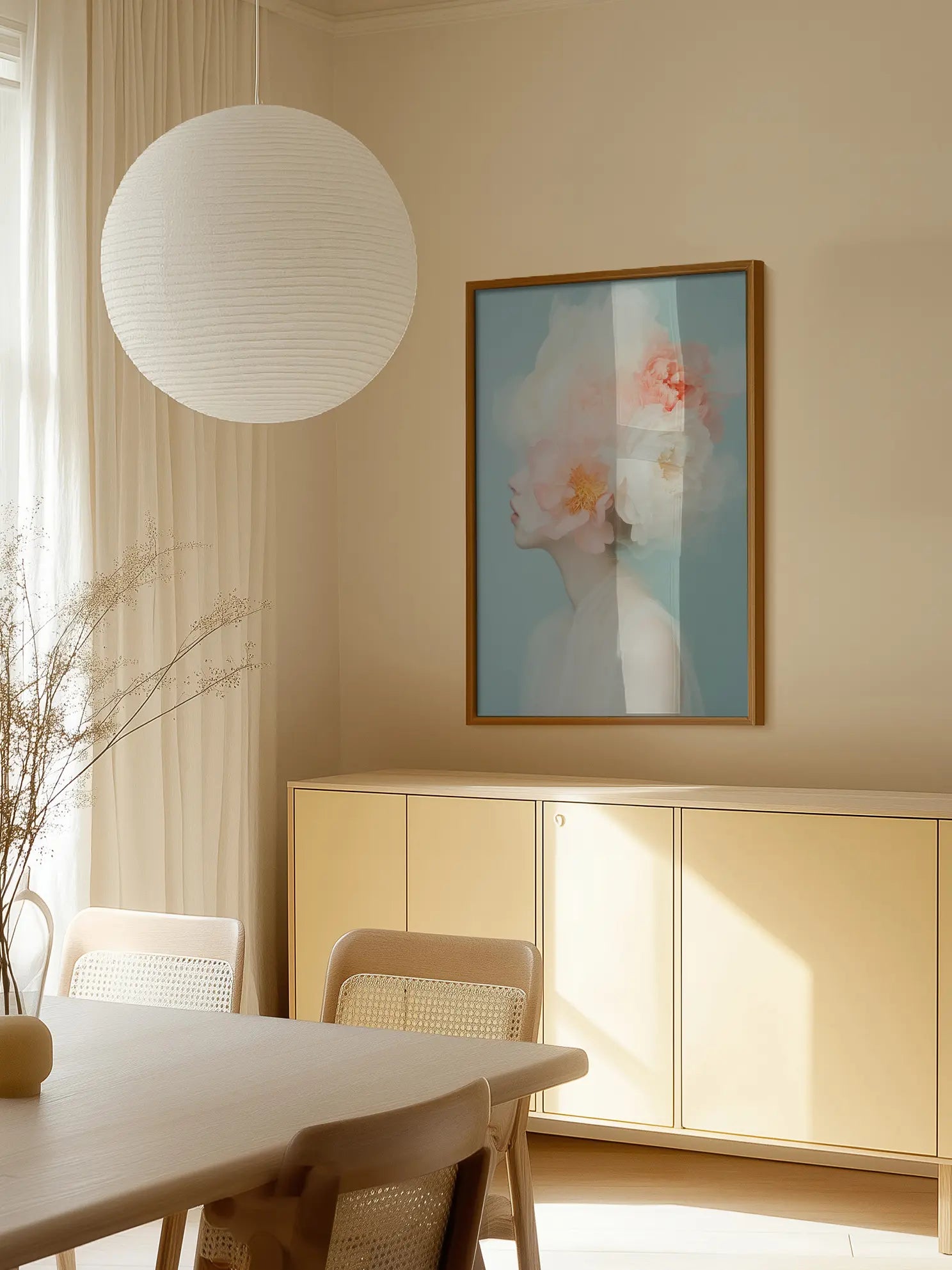 Floral Portrait Poster