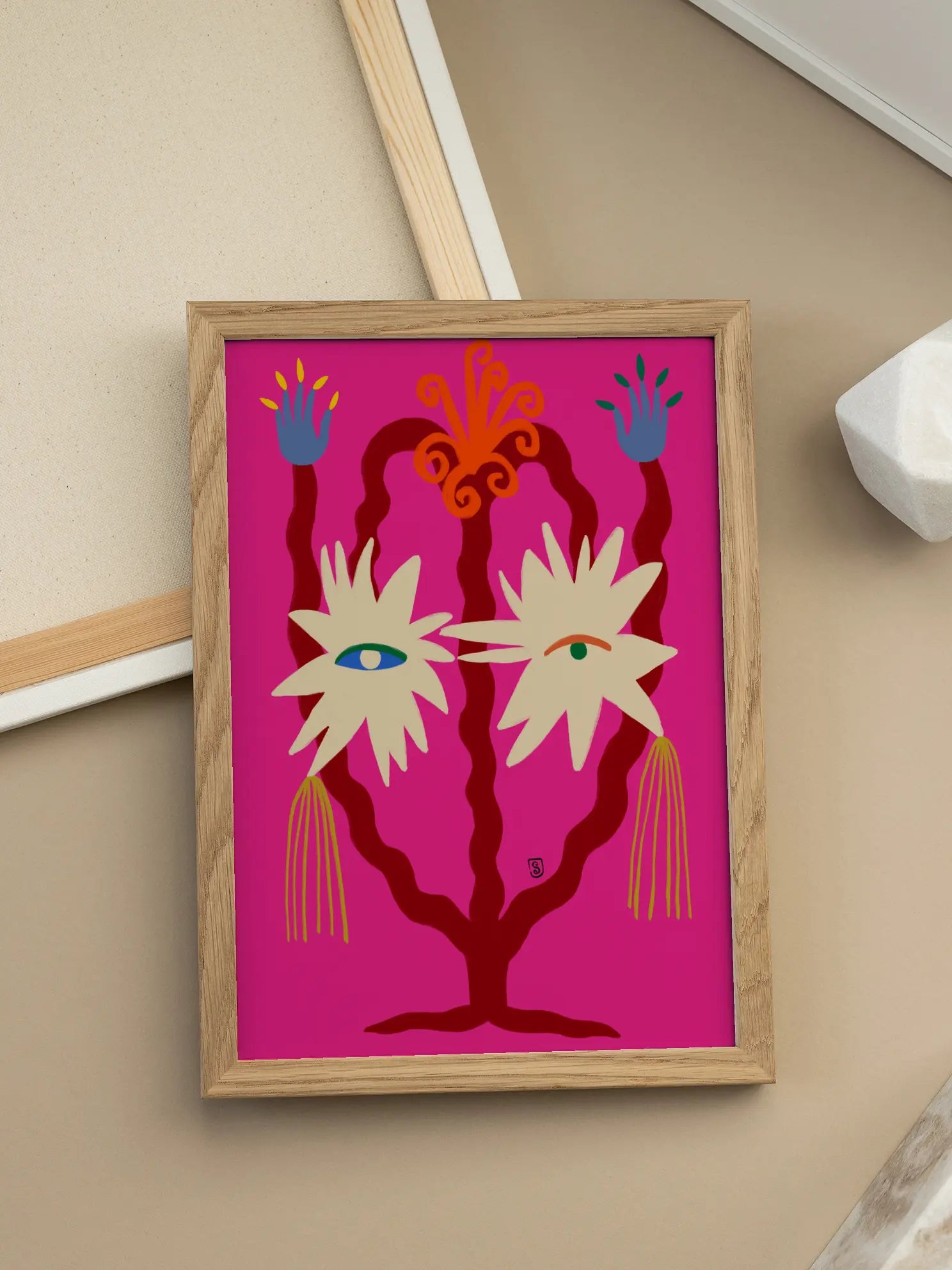 Flower Eyes Poster
