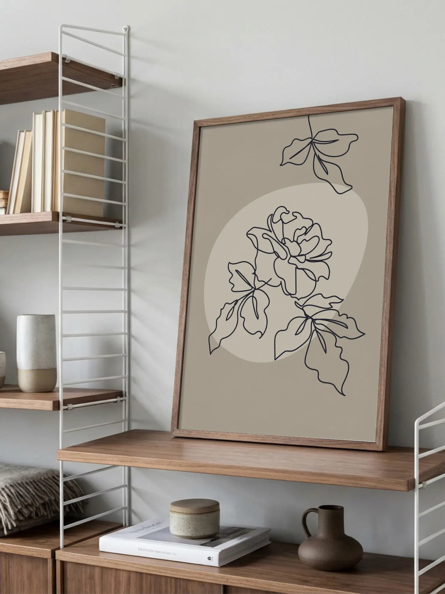 Flower Lines Poster