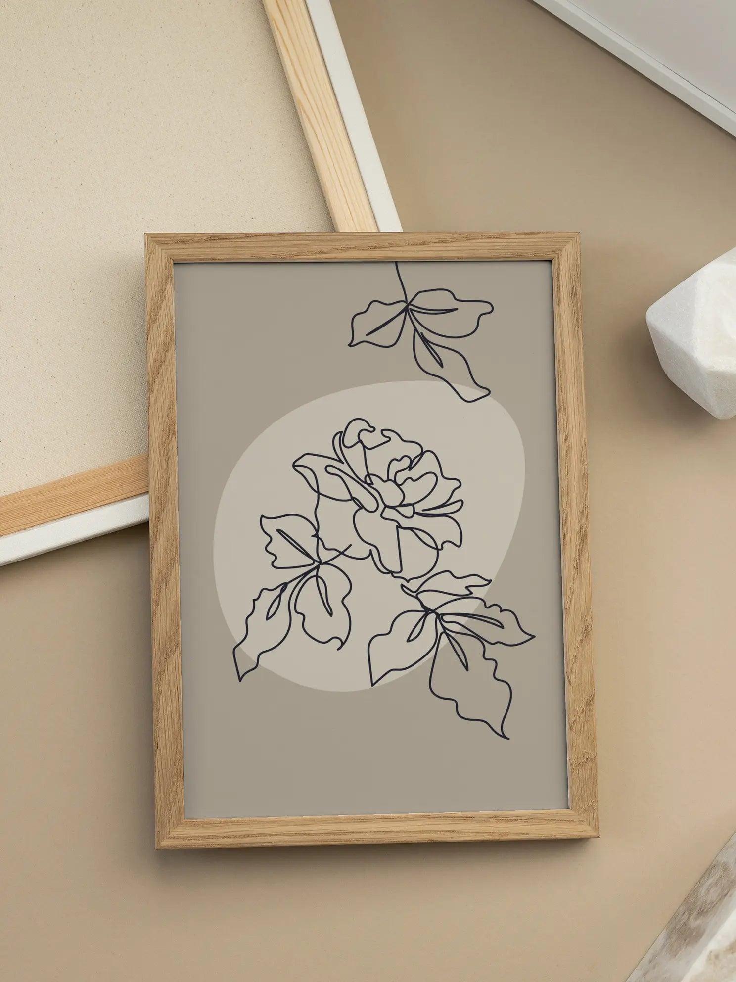 Flower Lines Poster