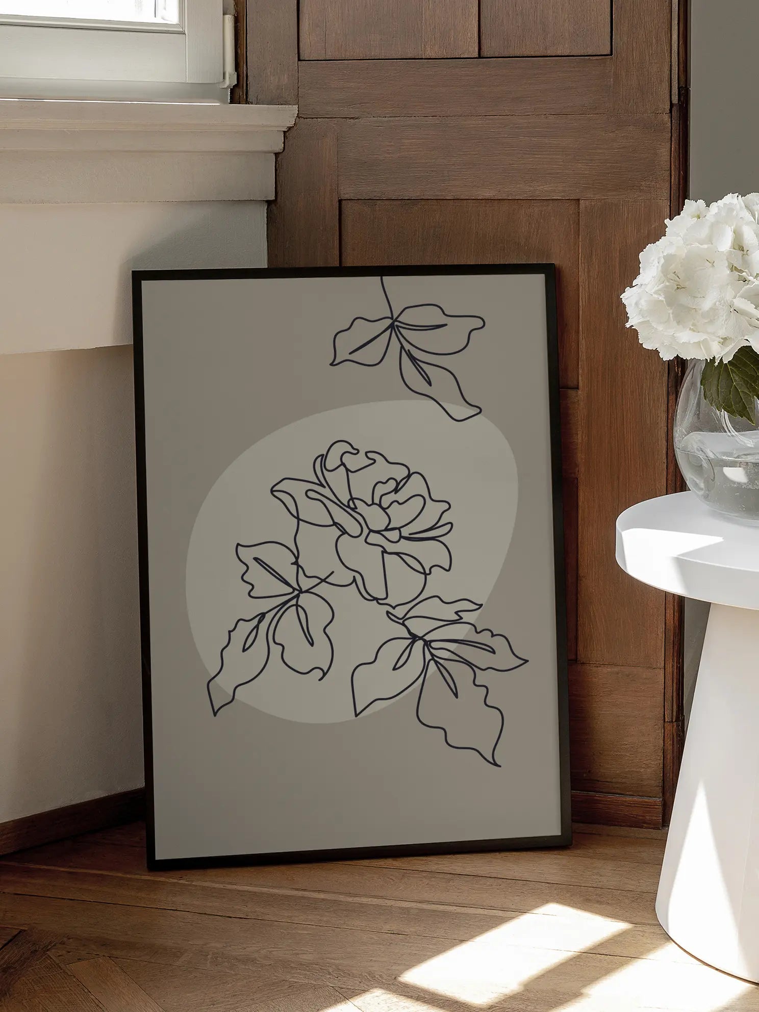 Flower Lines Poster