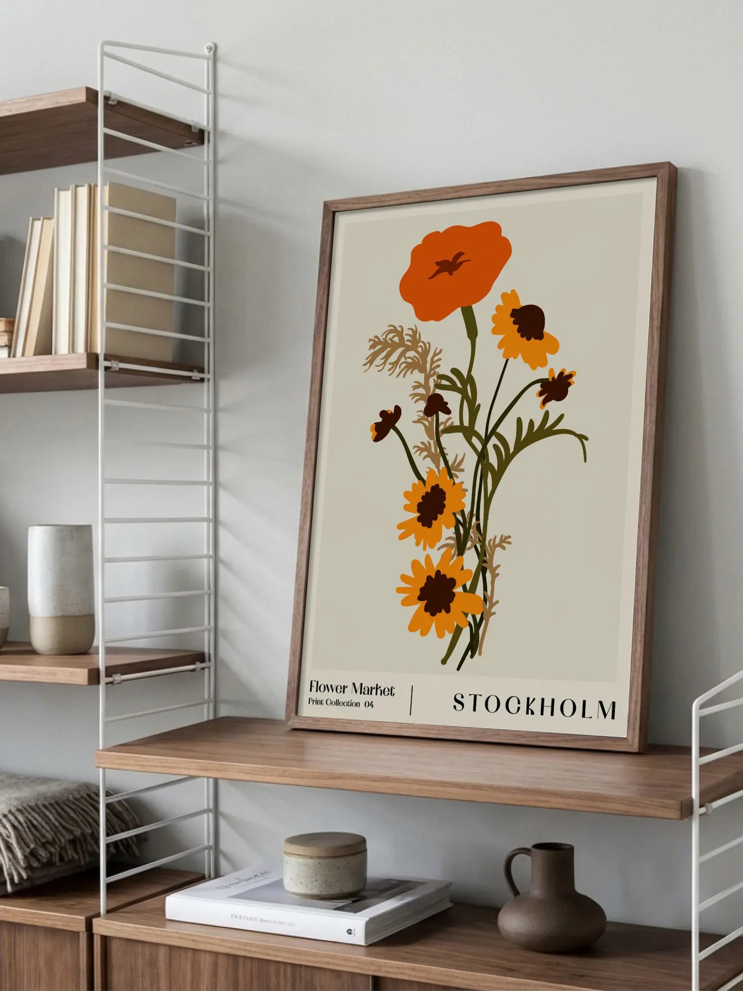 Flower Market Collection 4 Stockholm Poster