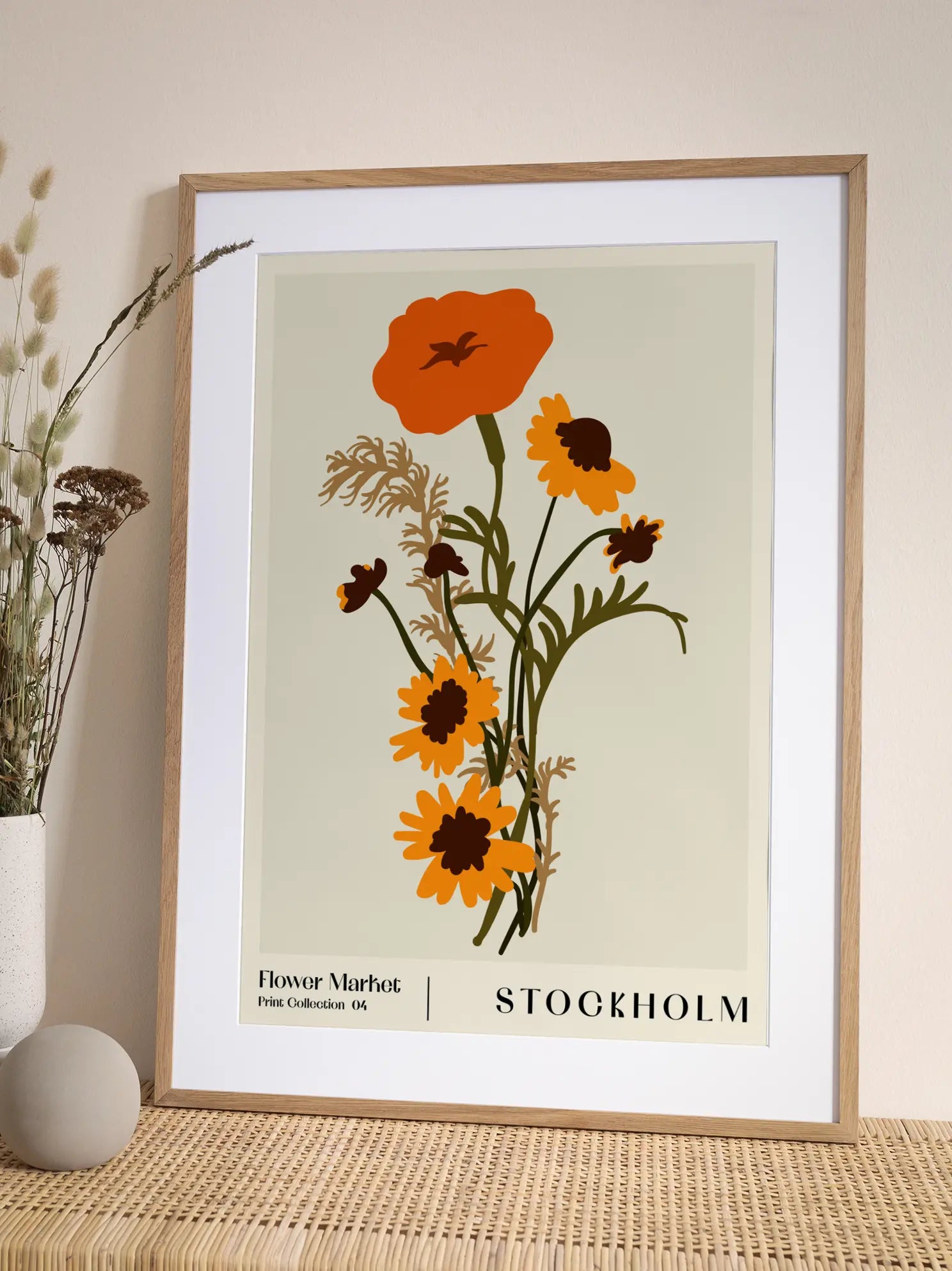 Flower Market Collection 4 Stockholm Poster
