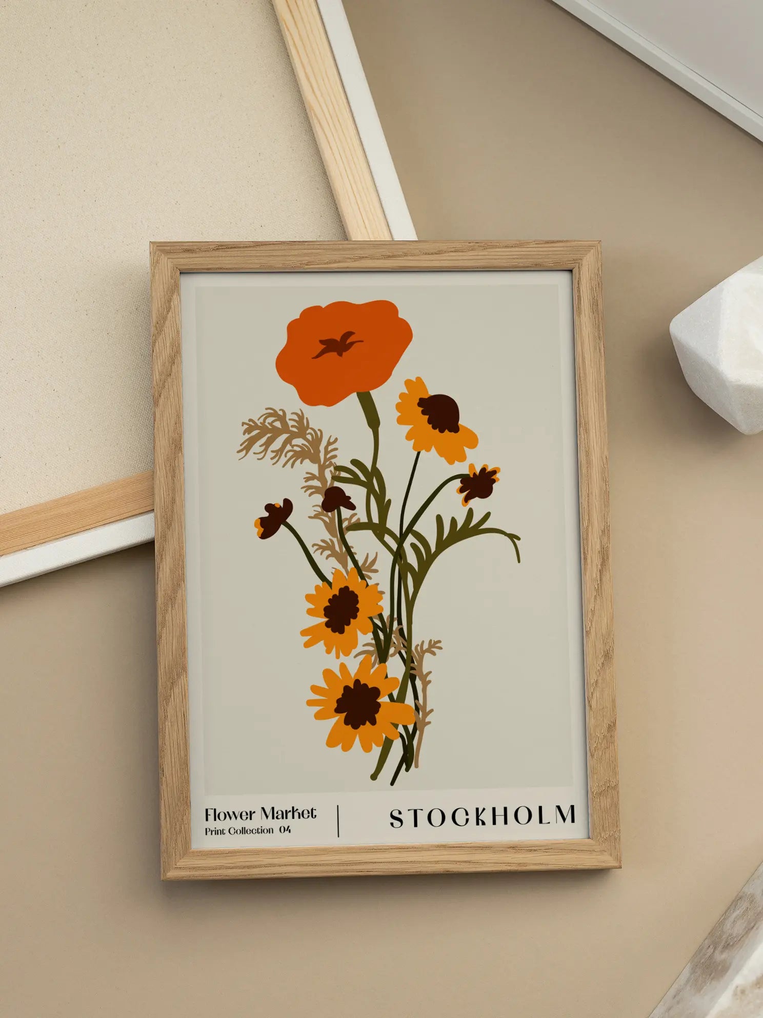 Flower Market Collection 4 Stockholm Poster