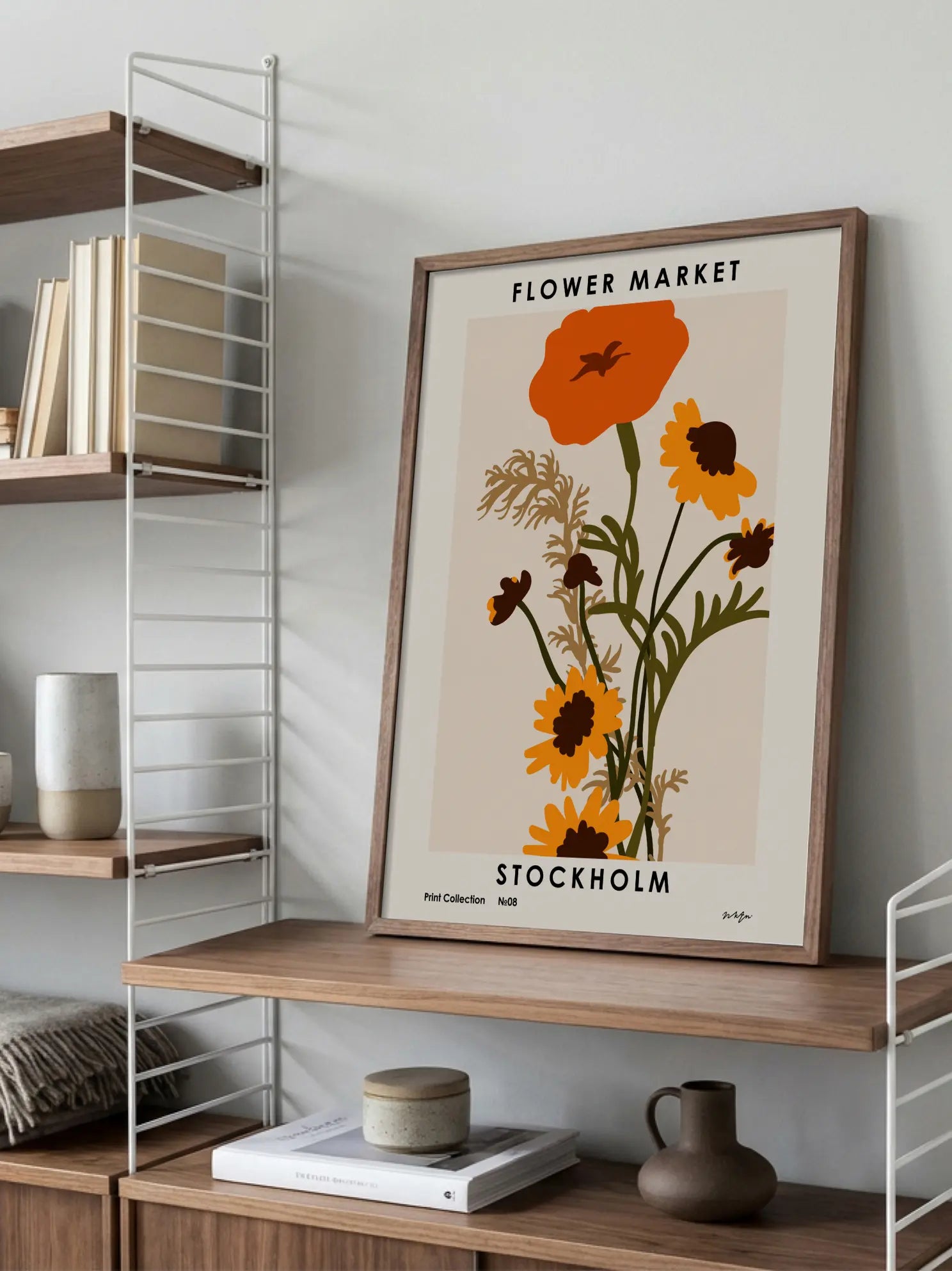Flower Market Collection 8 Stockholm Poster