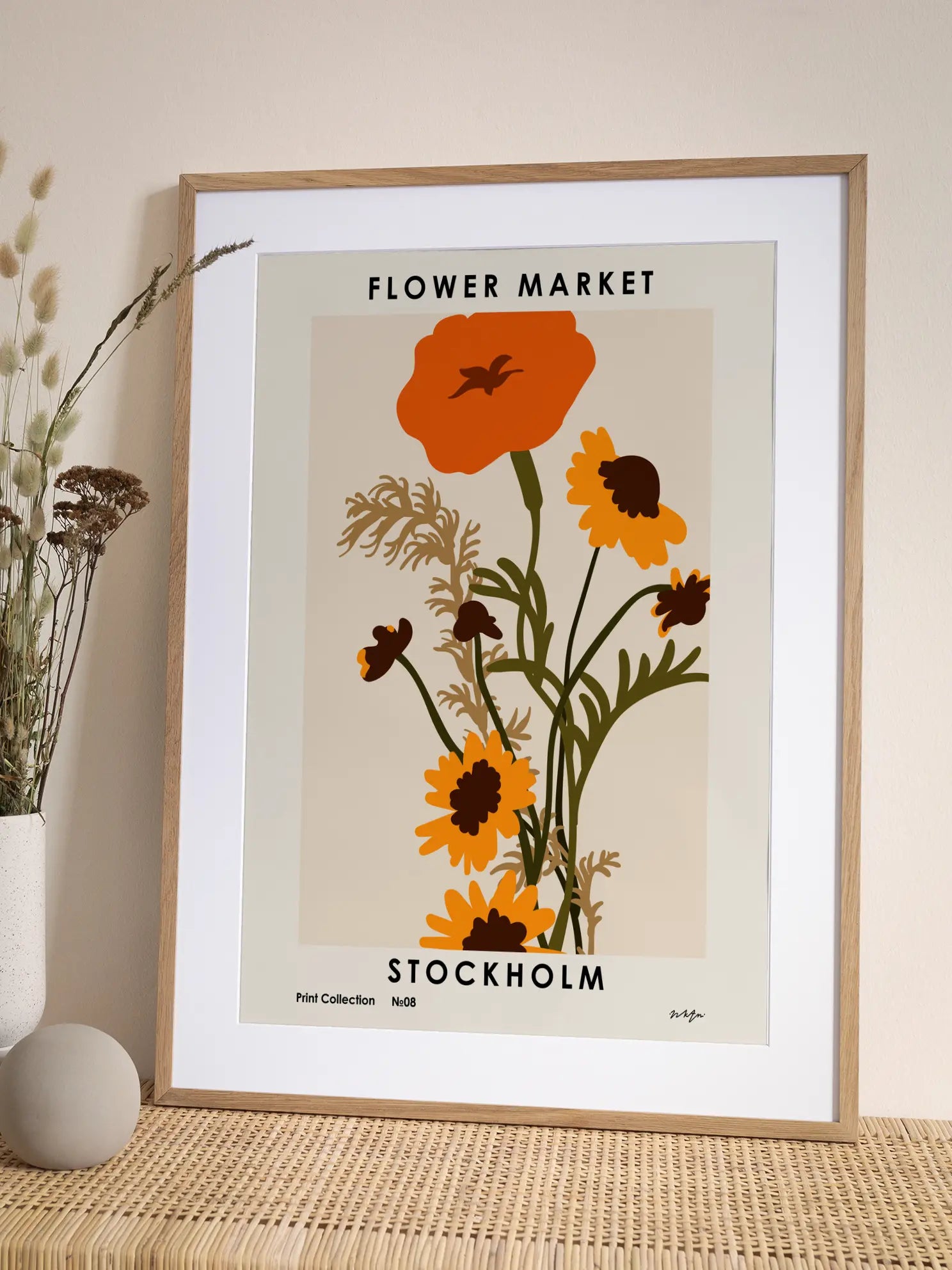 Flower Market Collection 8 Stockholm Poster