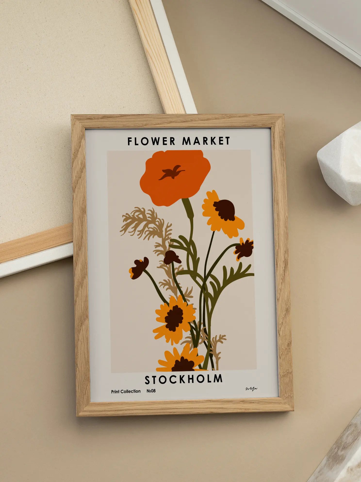 Flower Market Collection 8 Stockholm Poster