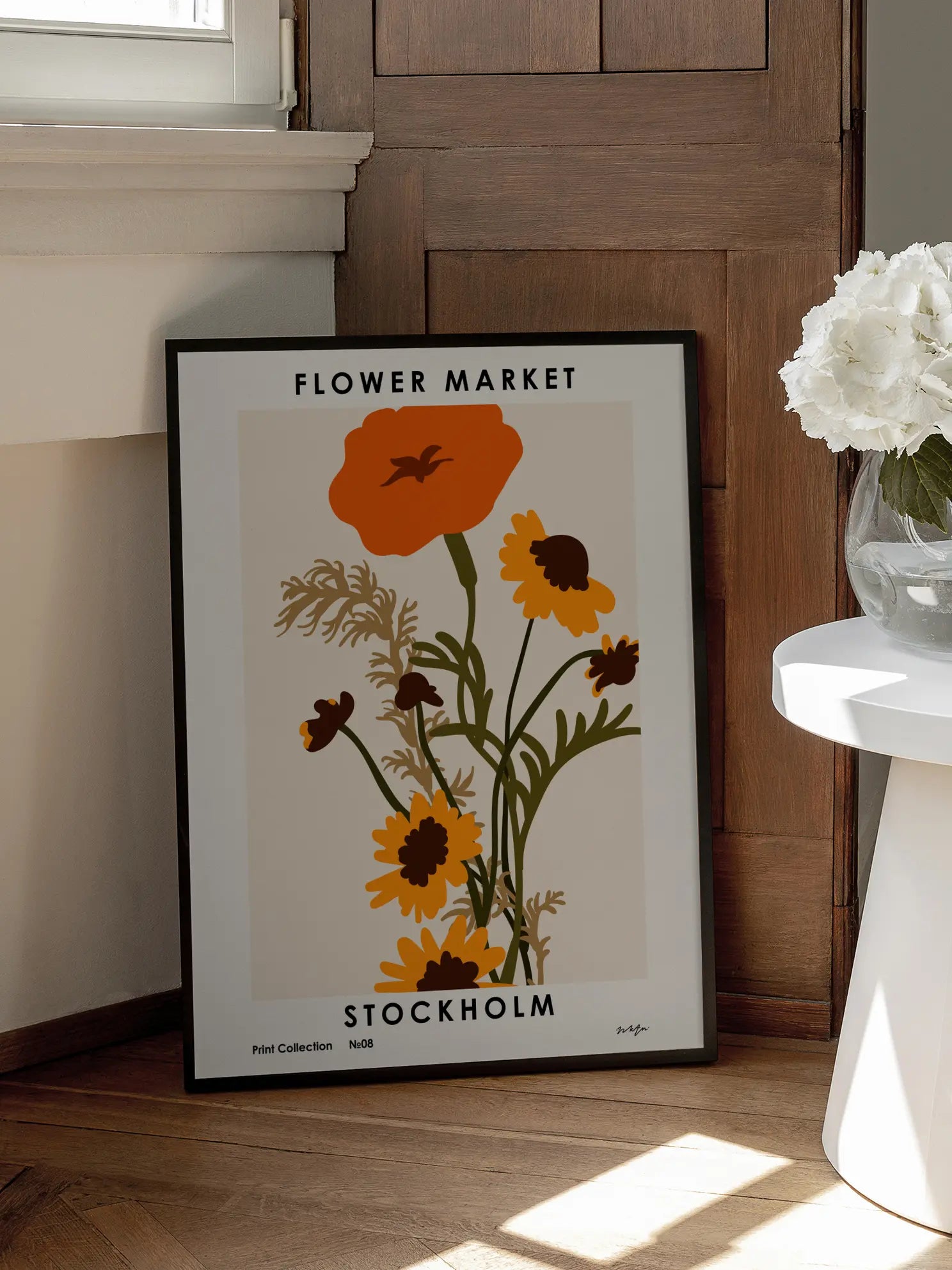 Flower Market Collection 8 Stockholm Poster