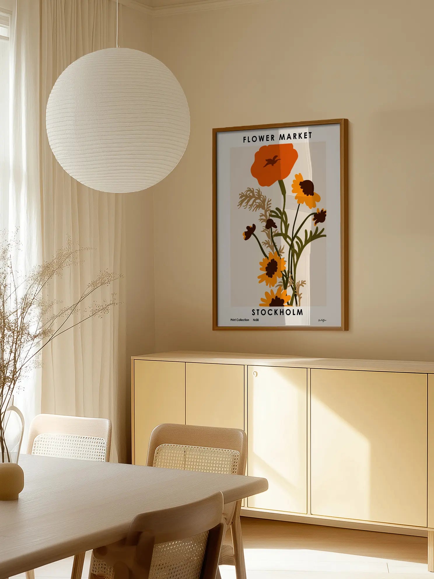 Flower Market Collection 8 Stockholm Poster