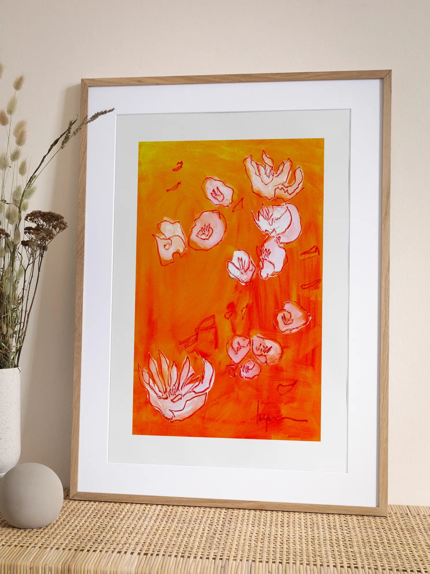 Flowers in the Sky Poster