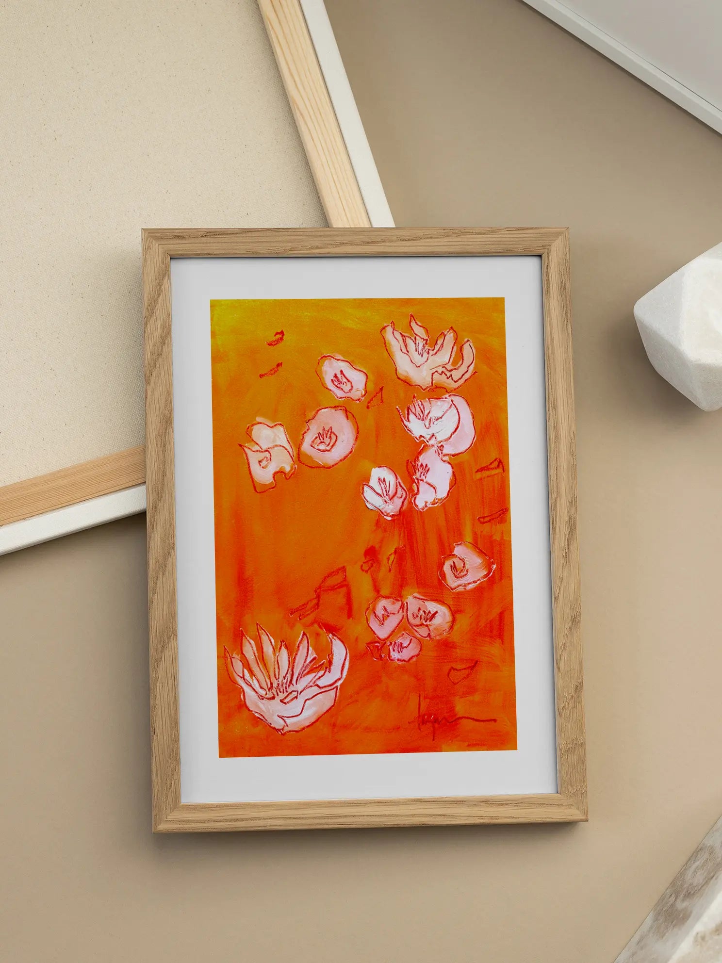 Flowers in the Sky Poster