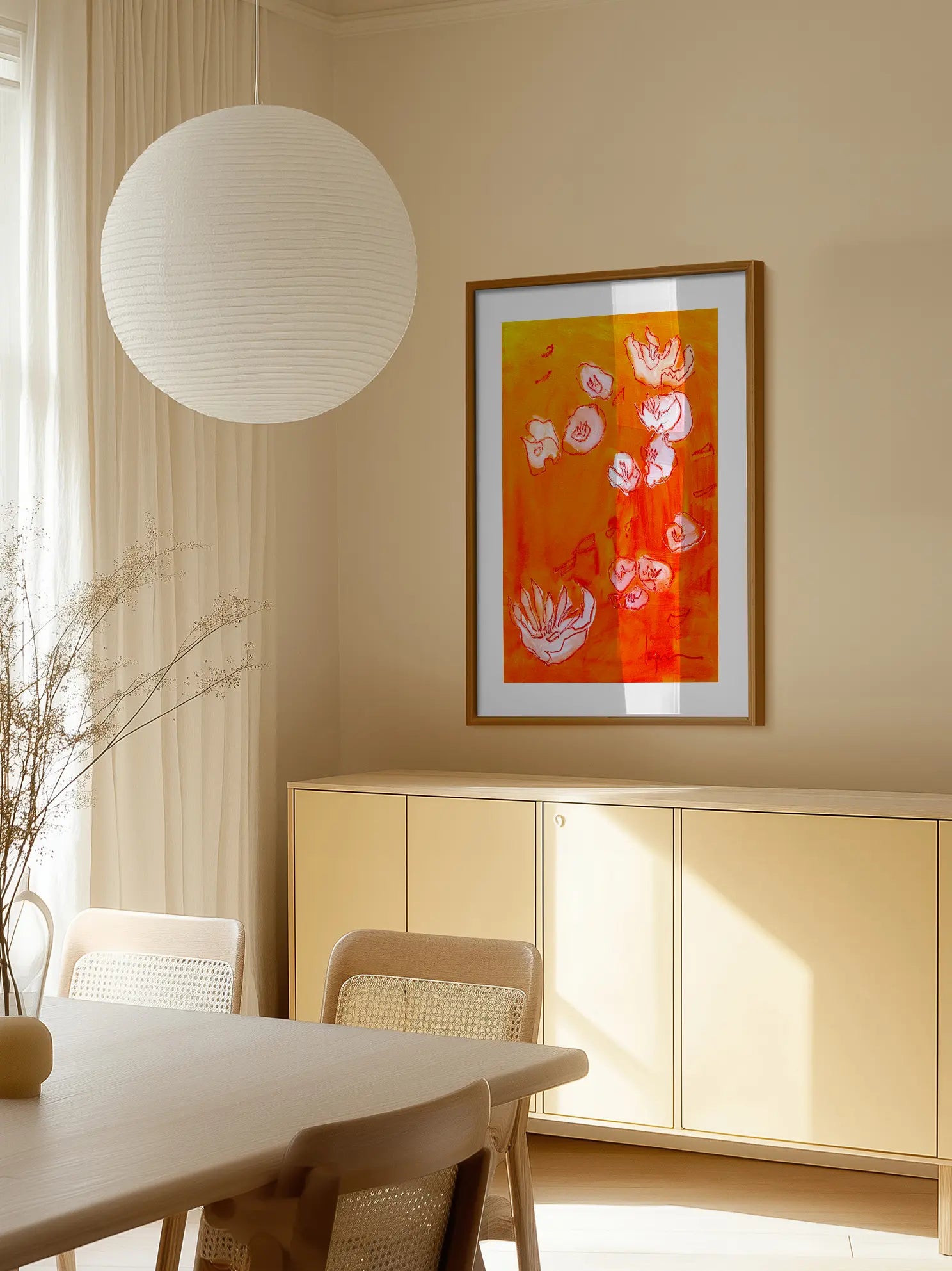 Flowers in the Sky Poster