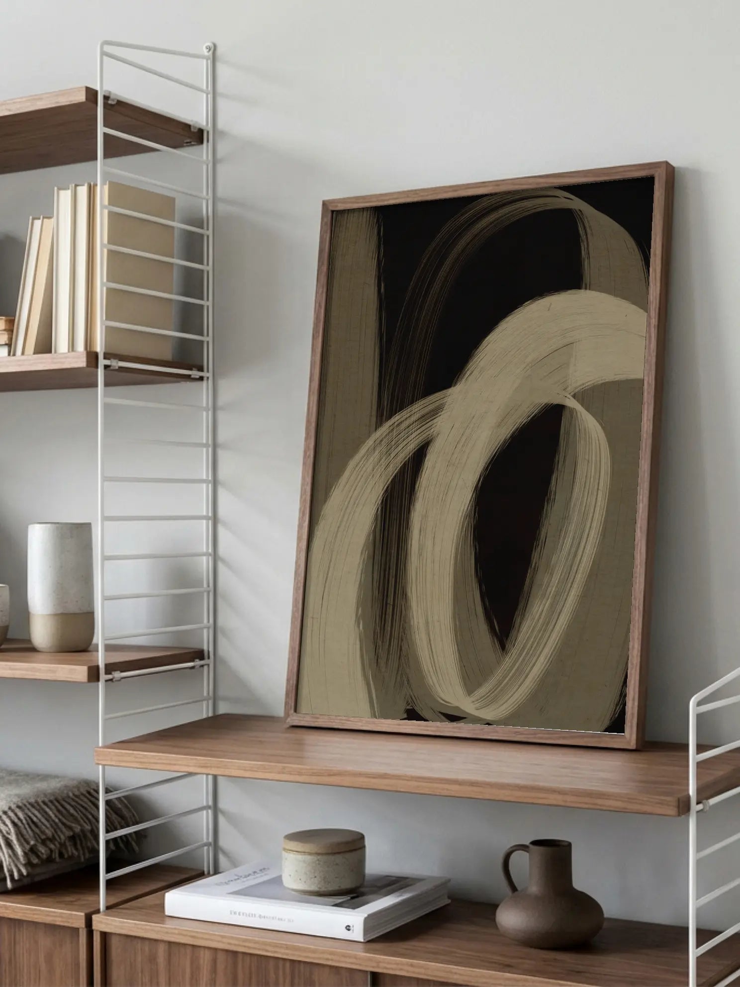 Flowing Strokes Poster