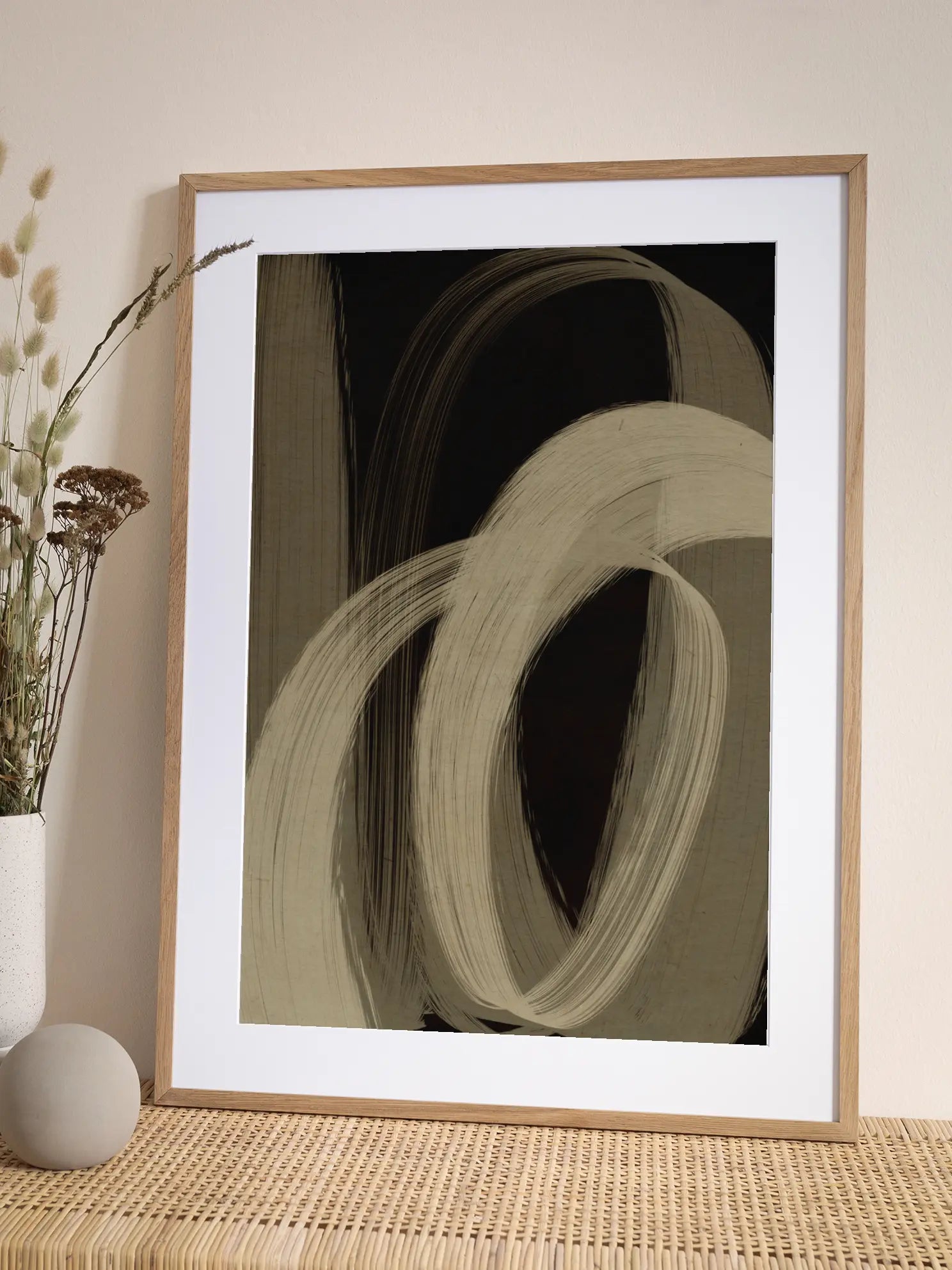 Flowing Strokes Poster
