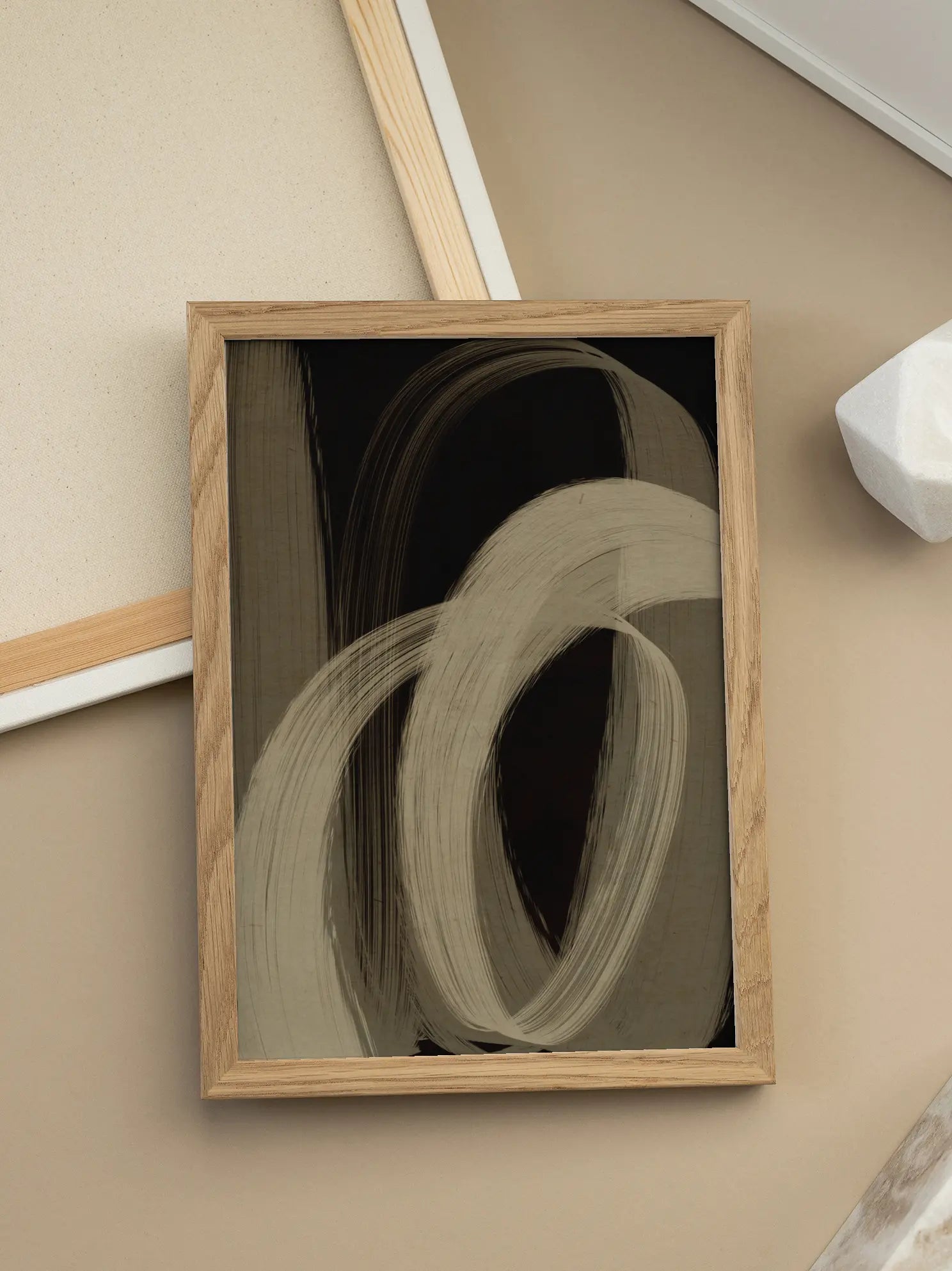 Flowing Strokes Poster