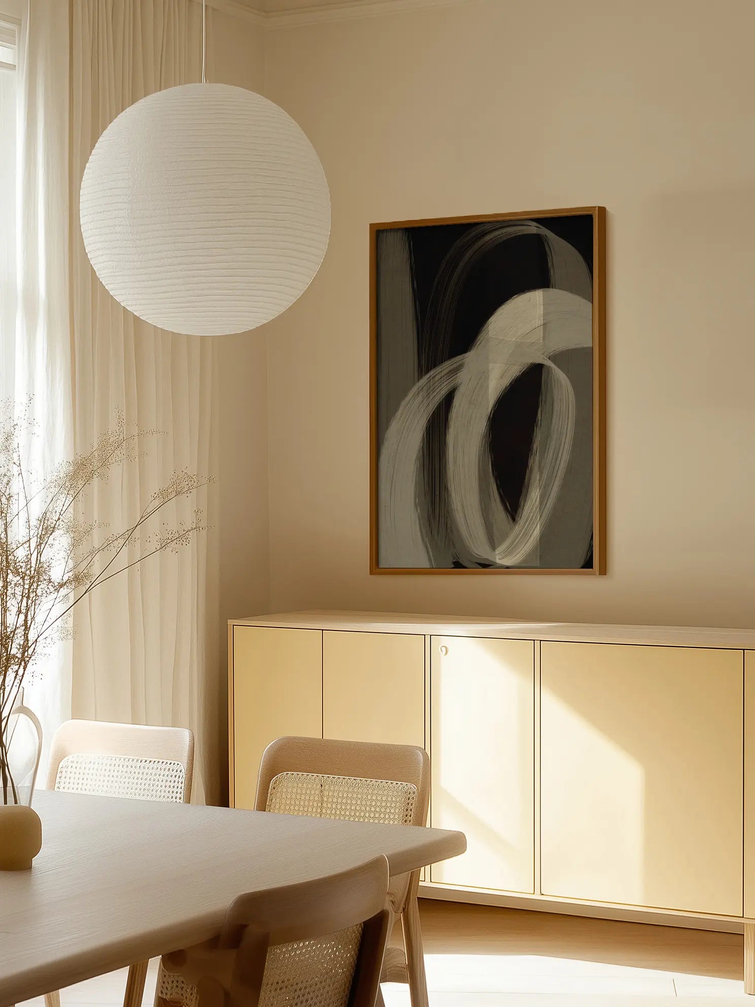 Flowing Strokes Poster