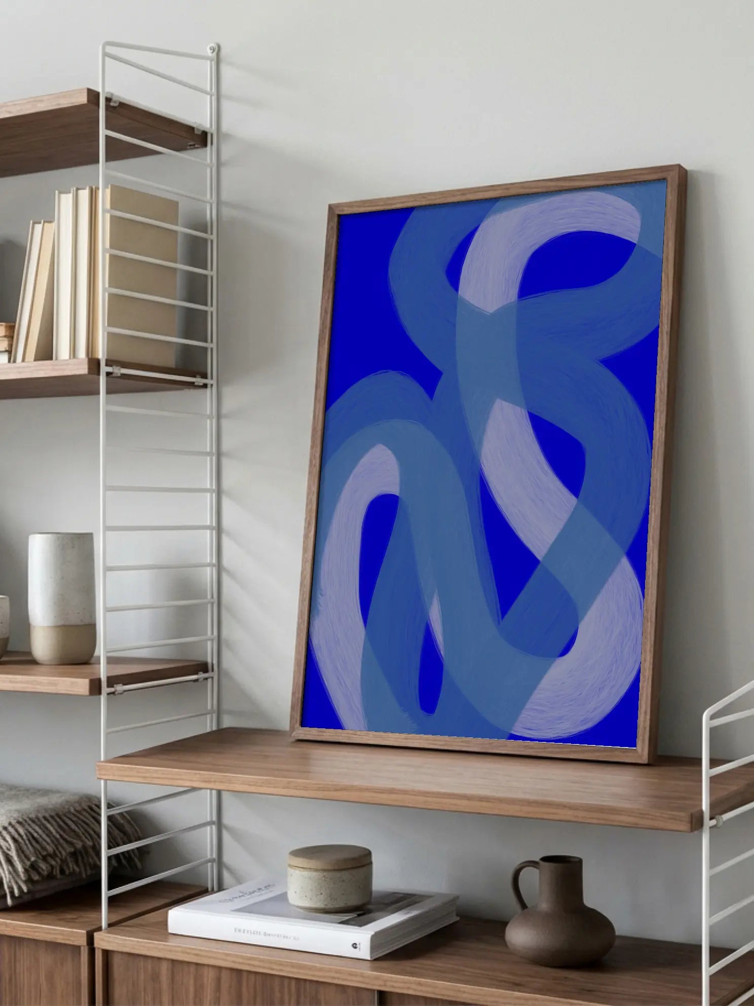 Fluid Blue Poster