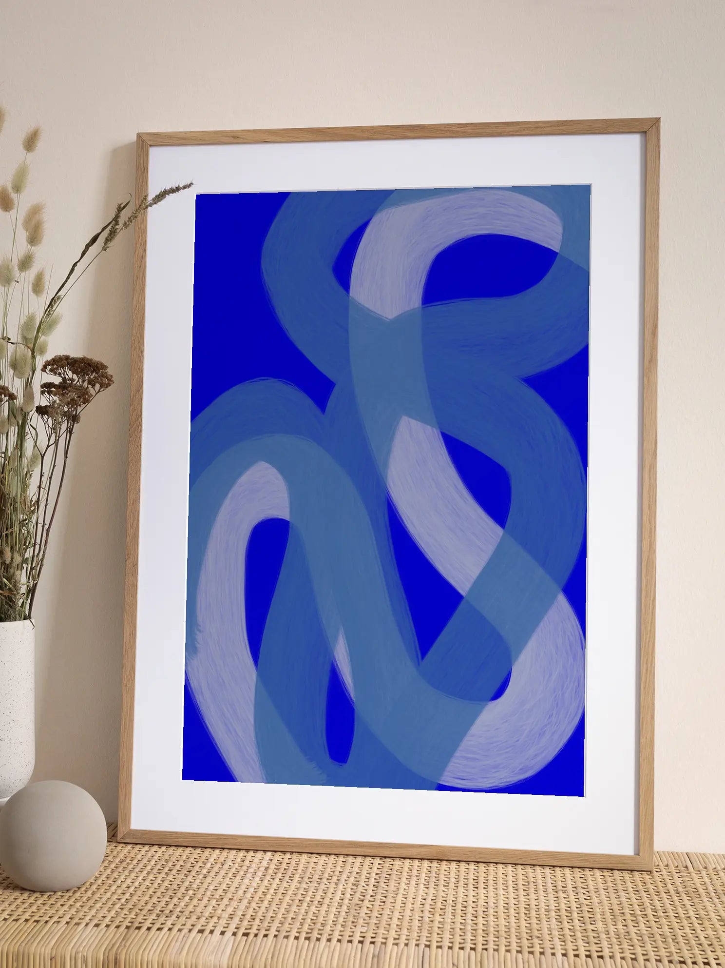 Fluid Blue Poster