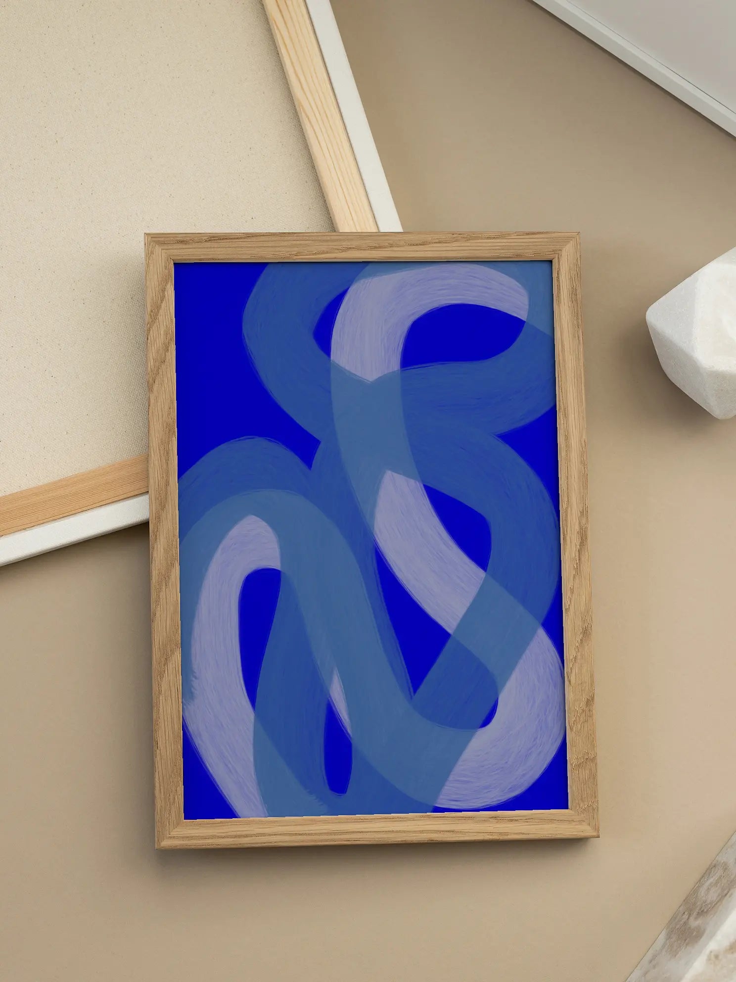 Fluid Blue Poster