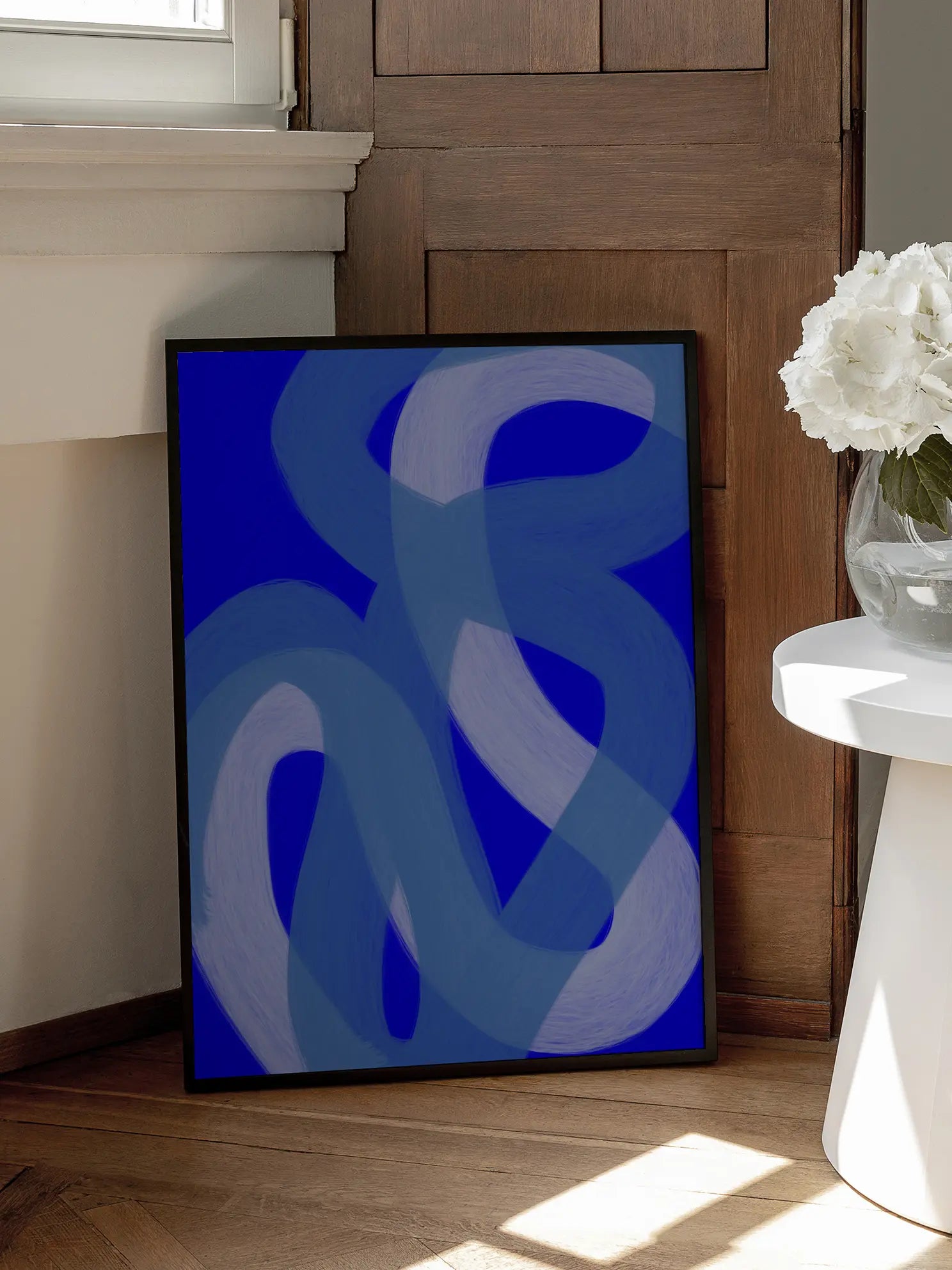 Fluid Blue Poster