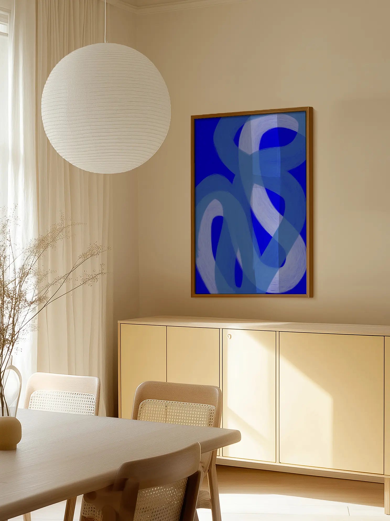 Fluid Blue Poster