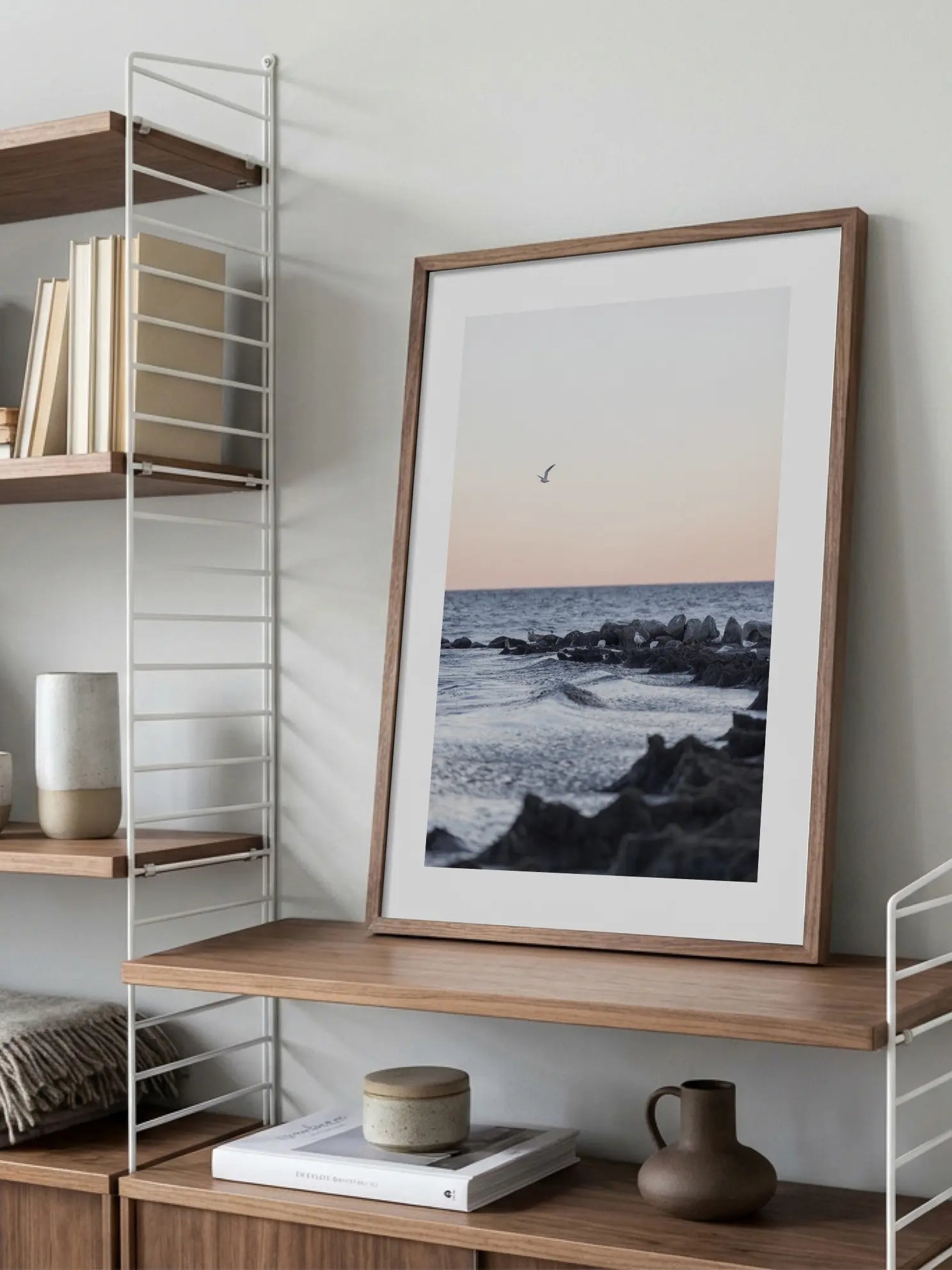 Flying Seagull Poster