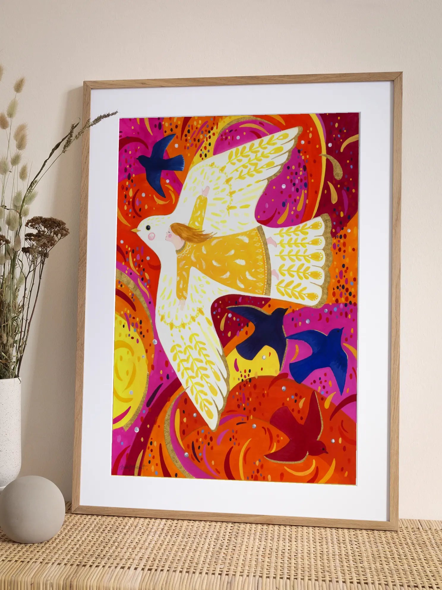 Flying with Birds Poster