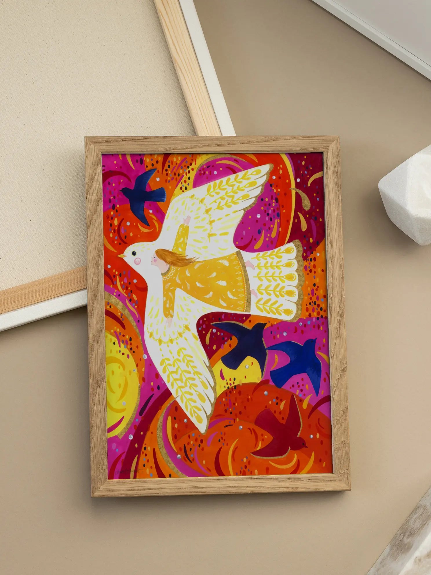 Flying with Birds Poster