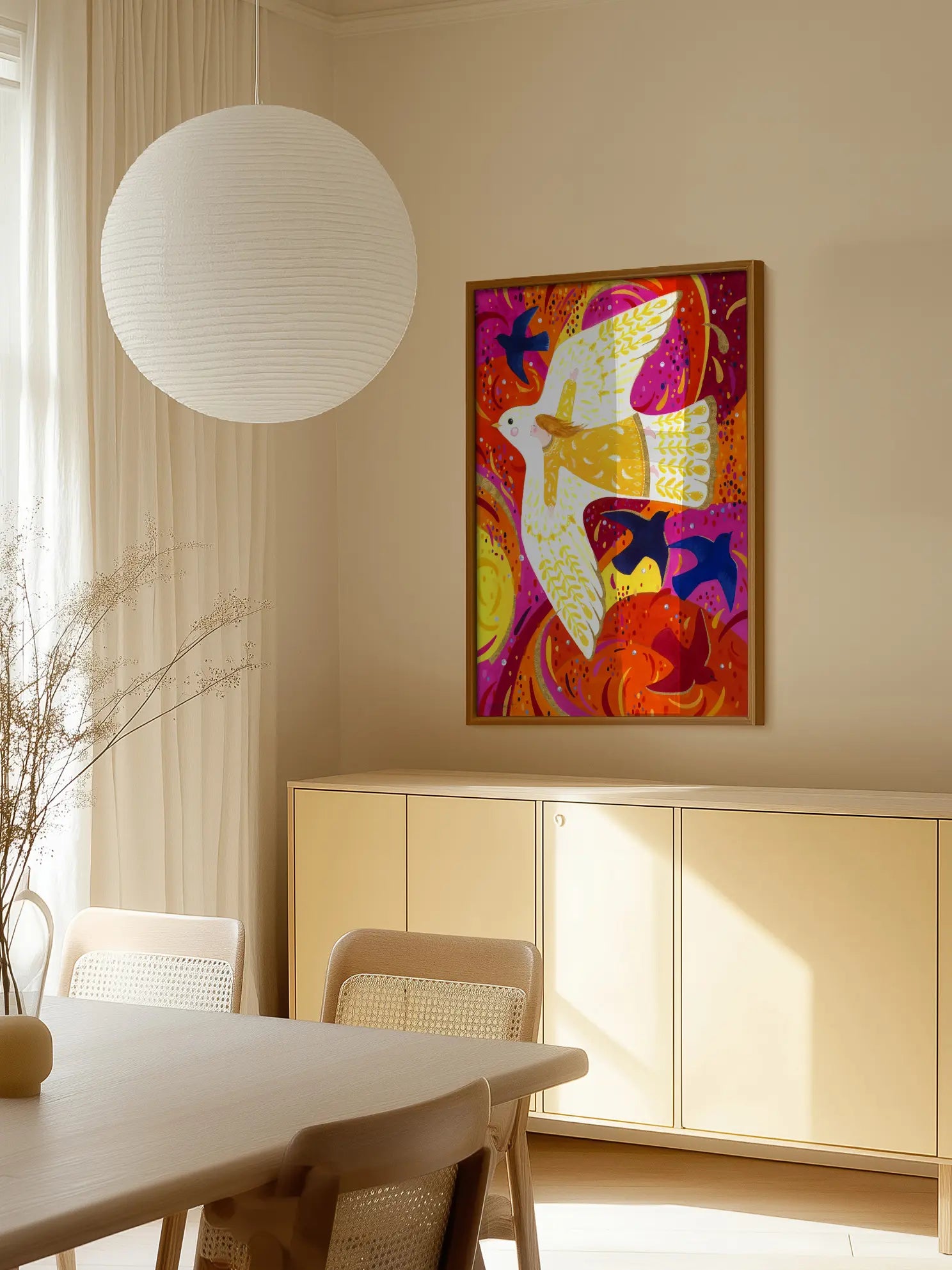 Flying with Birds Poster